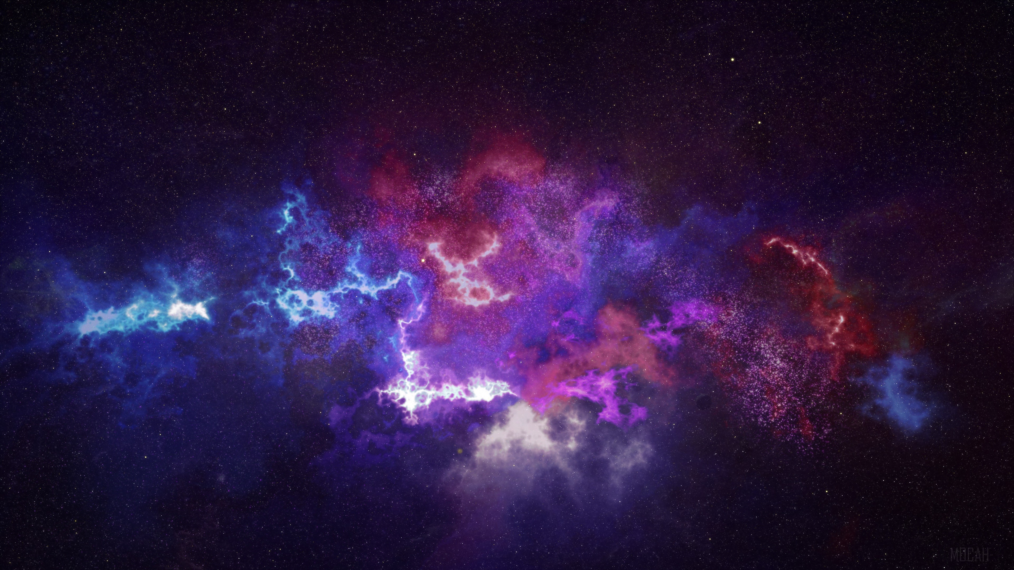Galaxy and stars in outer space 4K HD Wallpaper