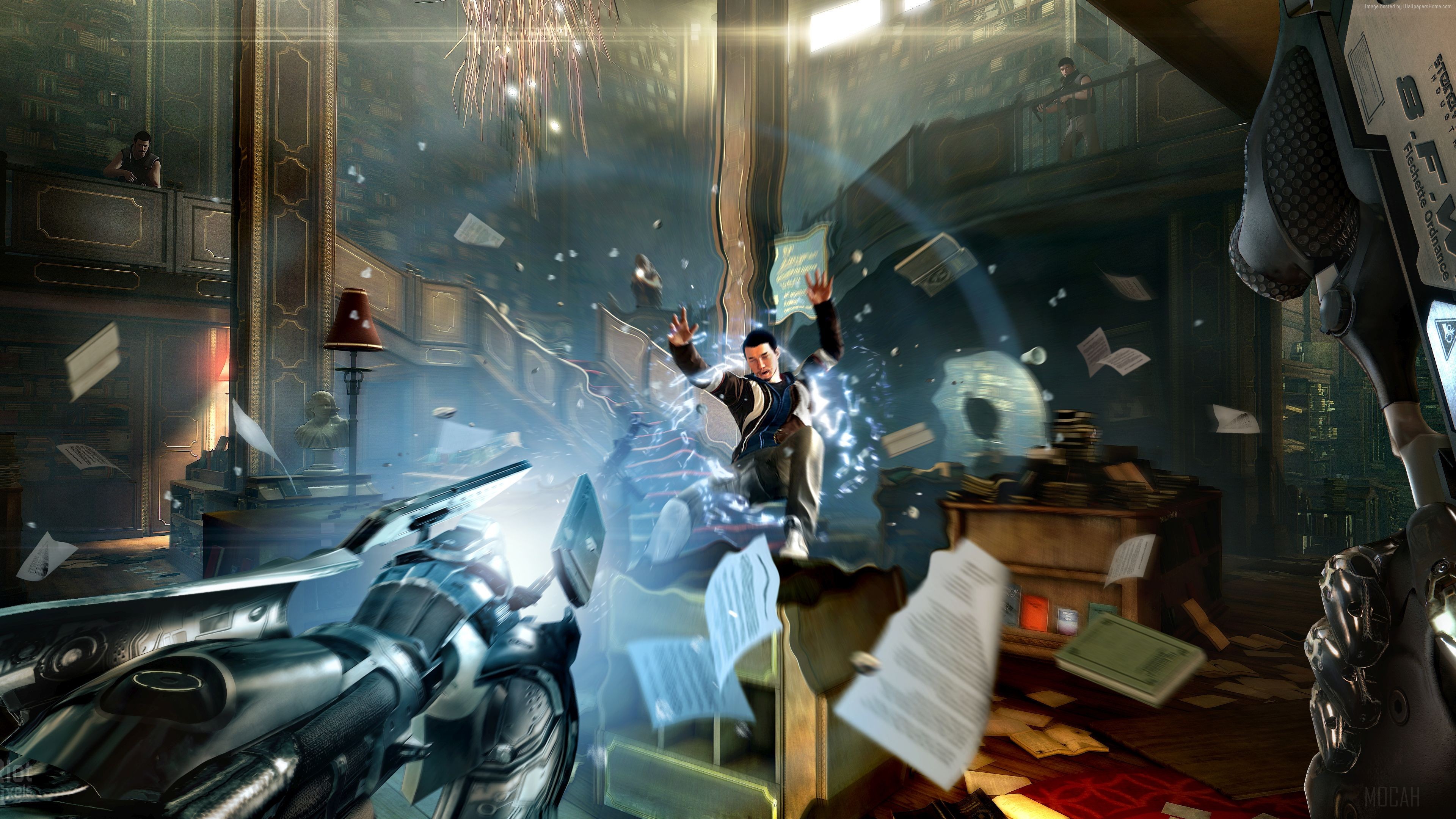 Adam Jensen in Deus Ex: Mankind Divided 4K HD Wallpaper