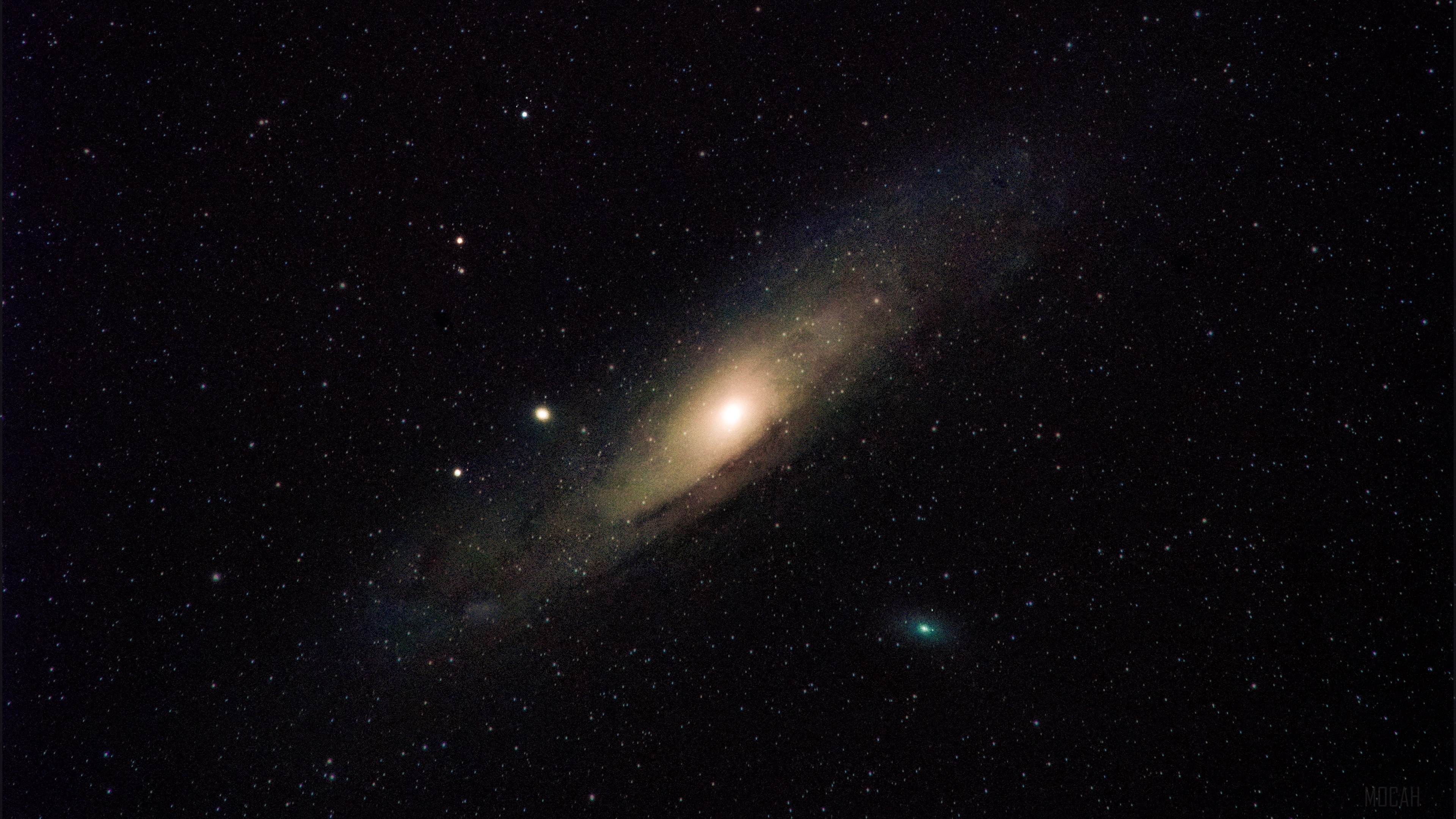 Andromeda Galaxy and stars in 4K HD Wallpaper