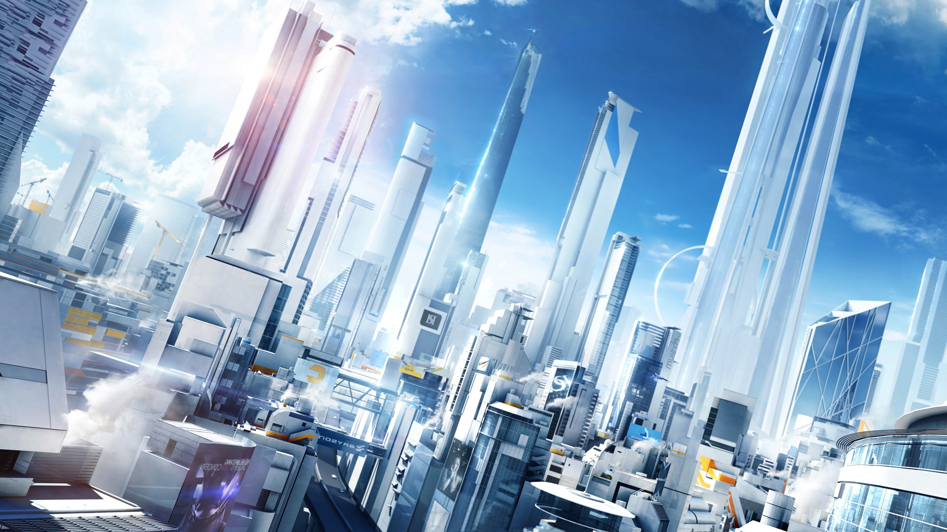 Mirror's Edge City of Glass 4K HD Wallpaper