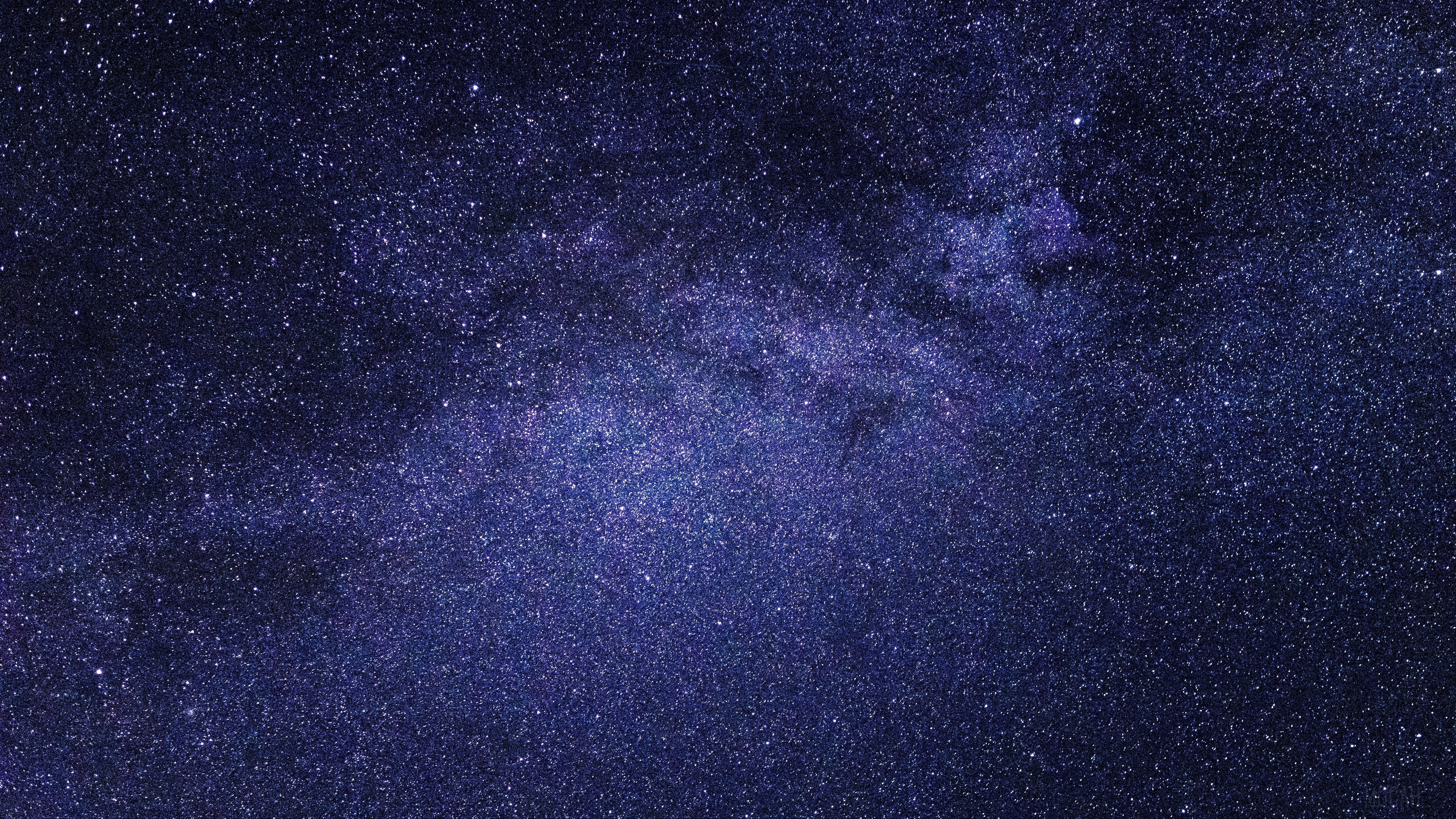Starry night sky with the Milky Way in 4K HD Wallpaper