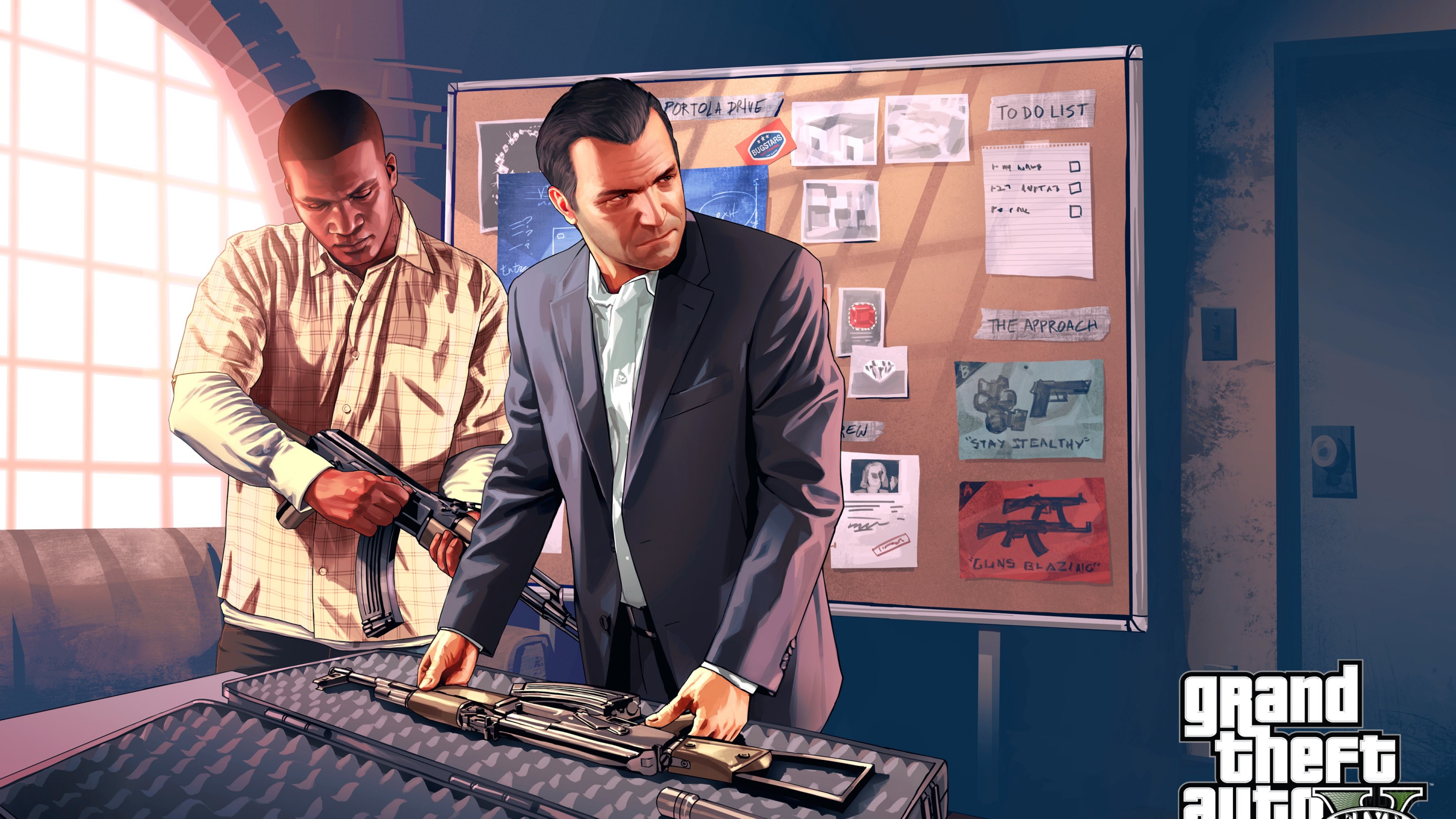 Michael and Franklin from Grand Theft Auto V HD Wallpaper