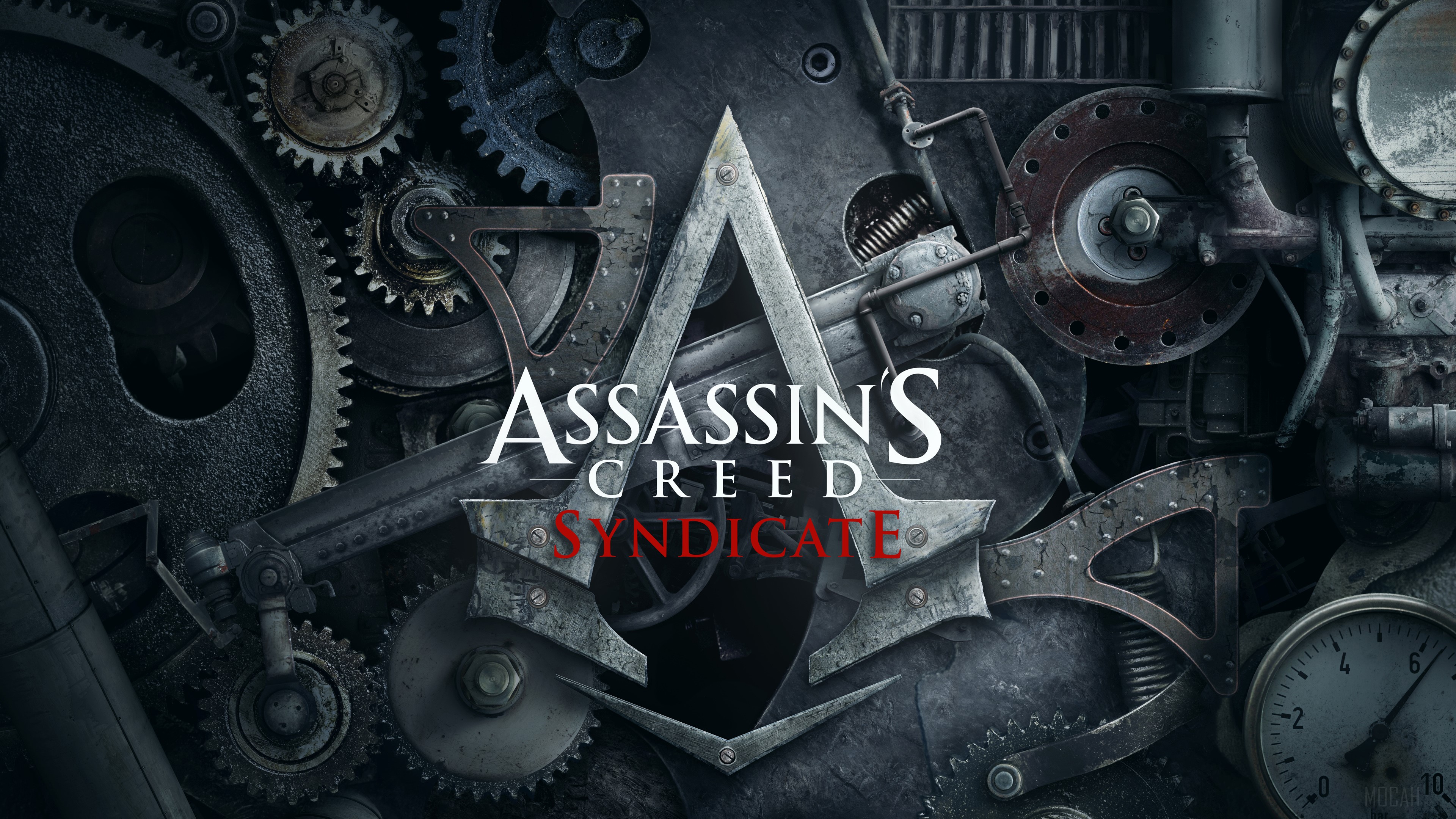 Assassin's Creed Syndicate Logo 4K HD Wallpaper