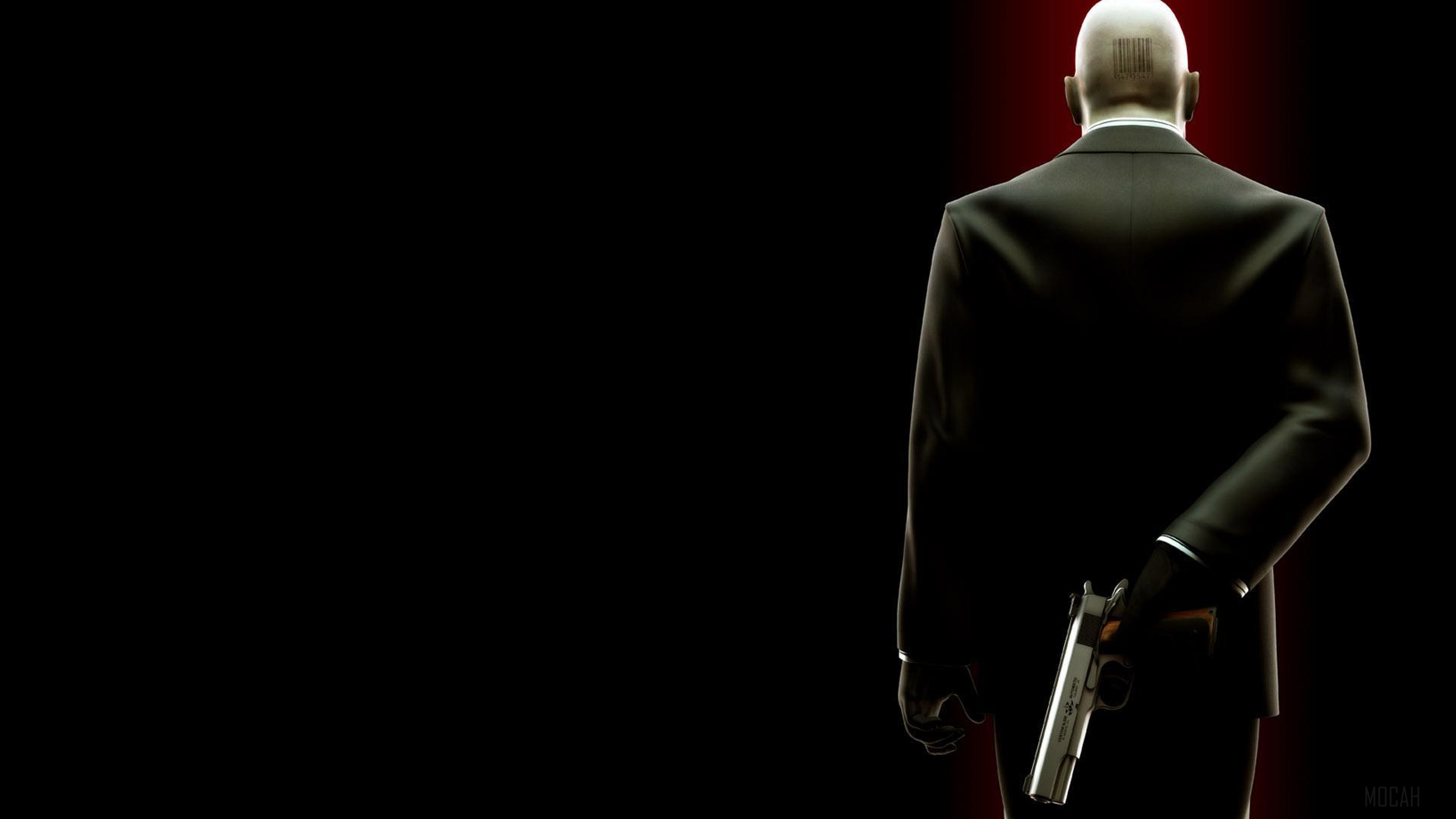 Agent 47 from Hitman holding a pistol HD Wallpaper