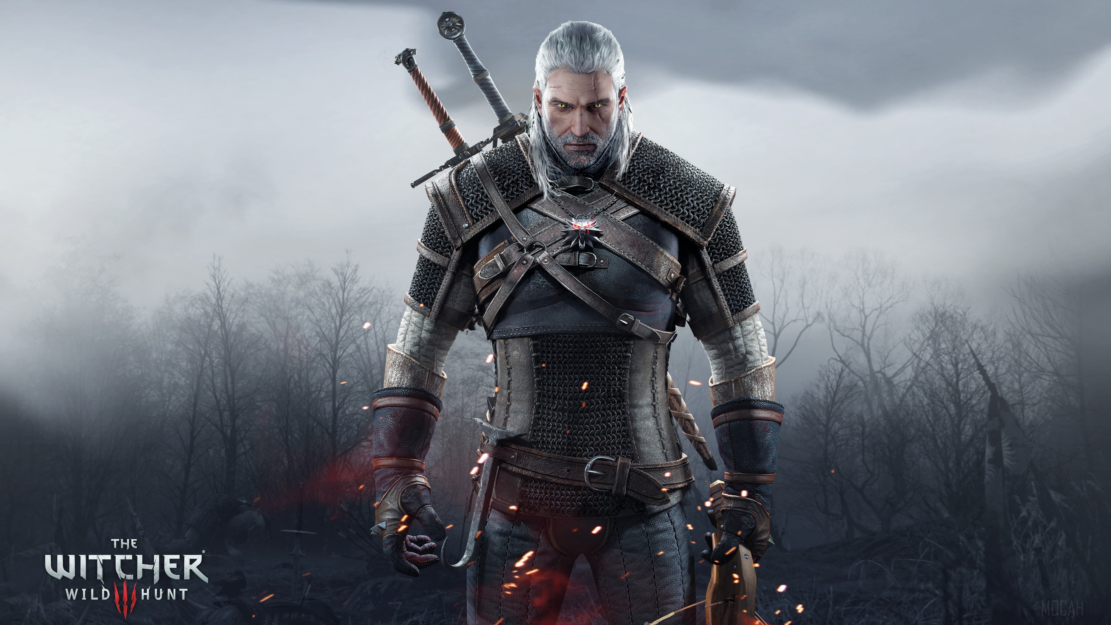Geralt of Rivia from The Witcher 3 Wild Hunt 4K HD Wallpaper