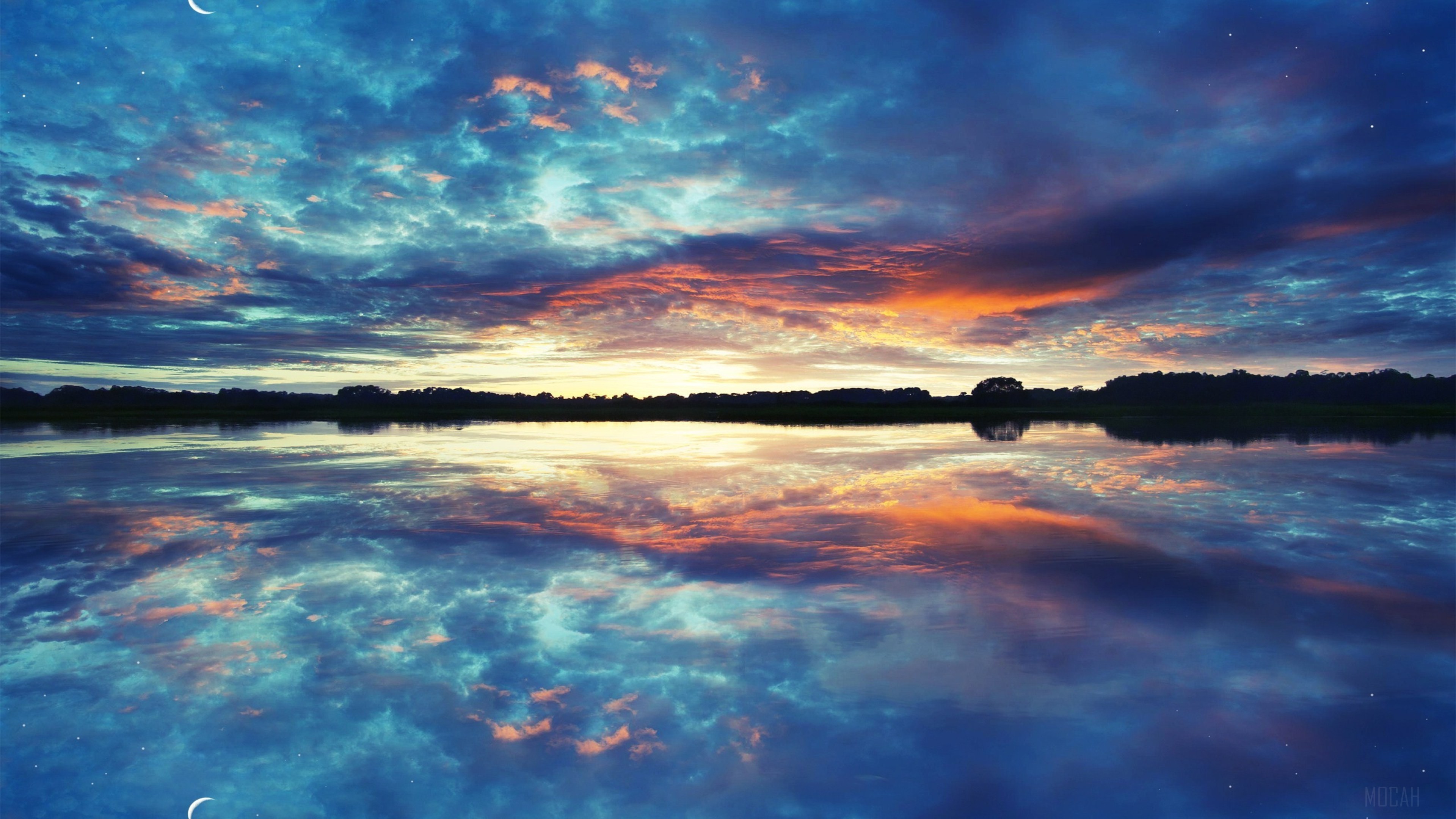Sunset Reflections on Water 4K HD Wallpaper