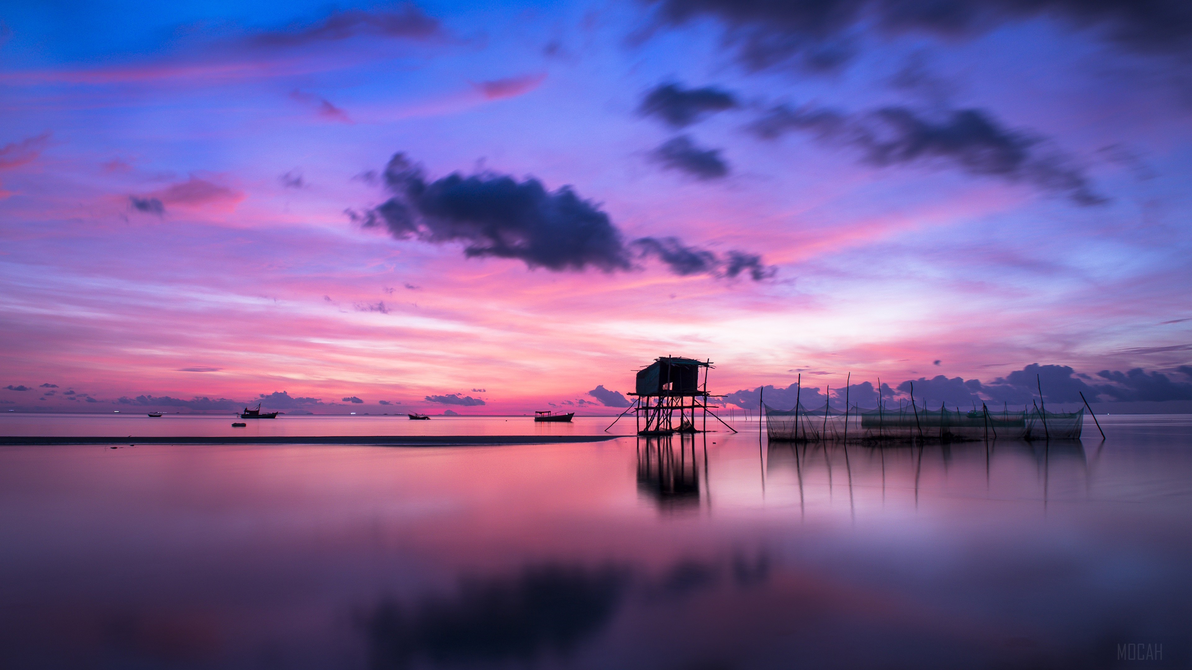 Island Sunrise HD Wallpaper