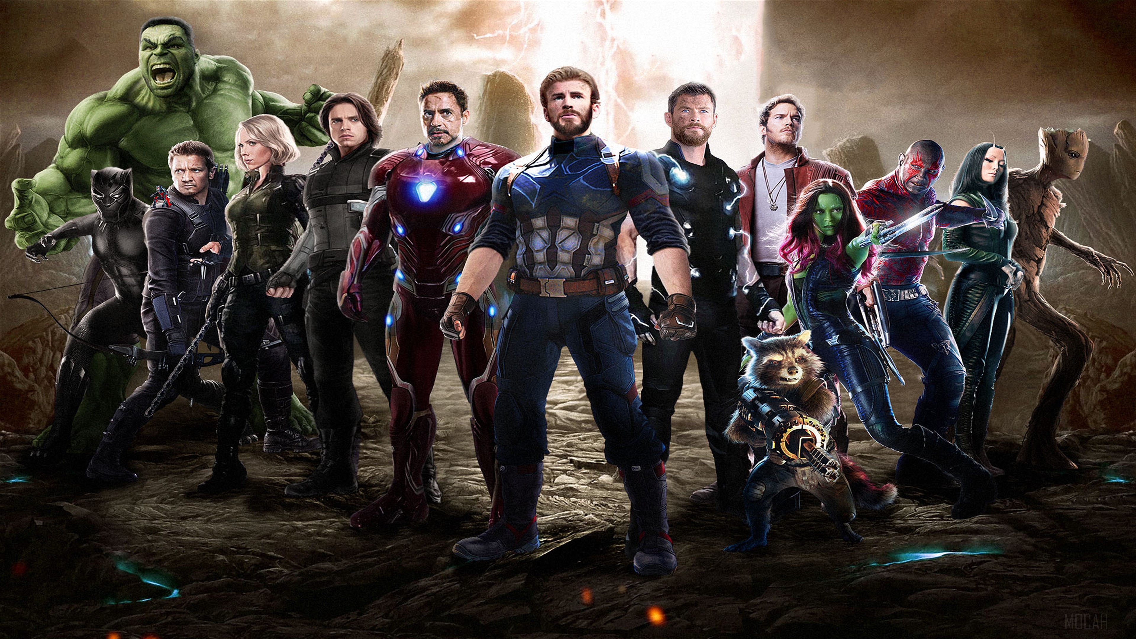 Avengers from Avengers Infinity War 4K Fan Art HD Wallpaper