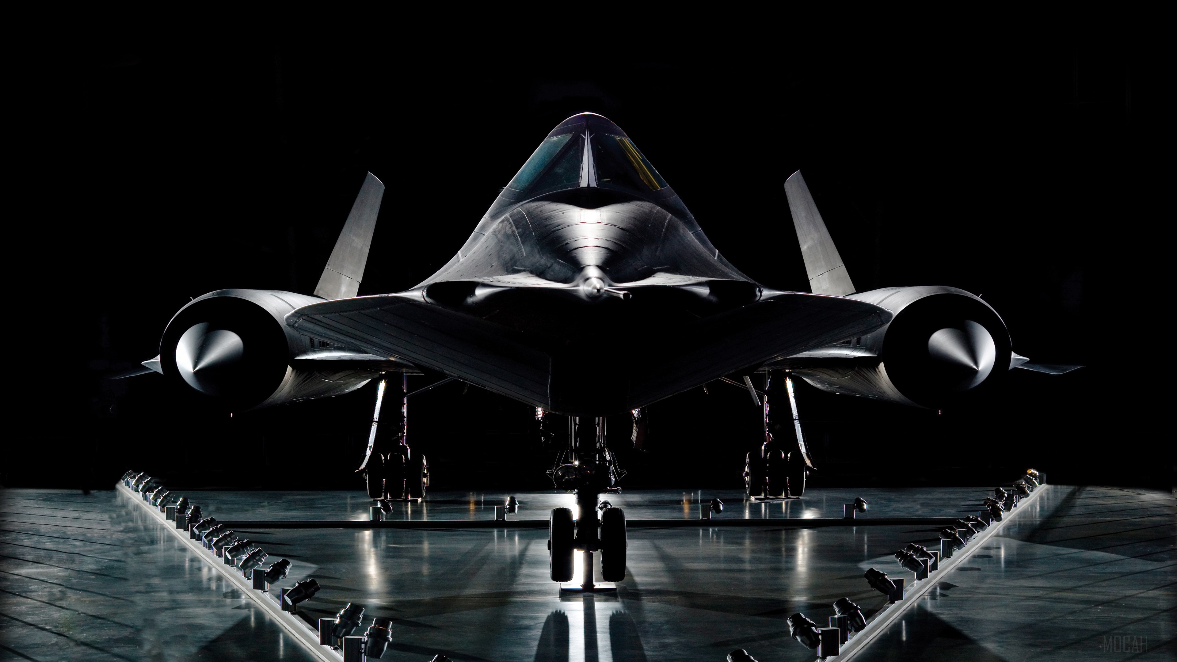 Lockheed SR-71 Blackbird in Dramatic 4K Lighting HD Wallpaper
