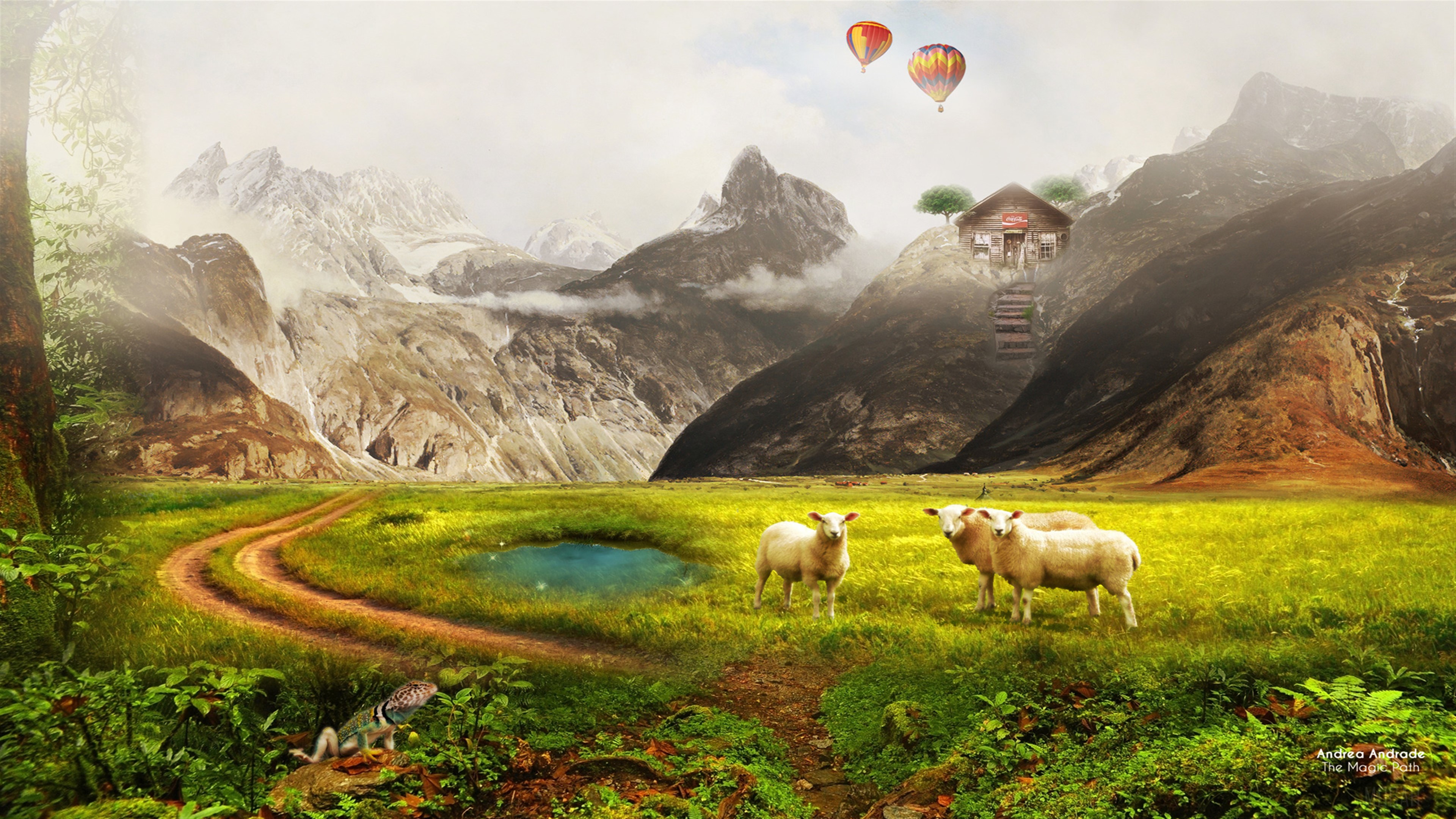 The Magic Path 4K HD Wallpaper