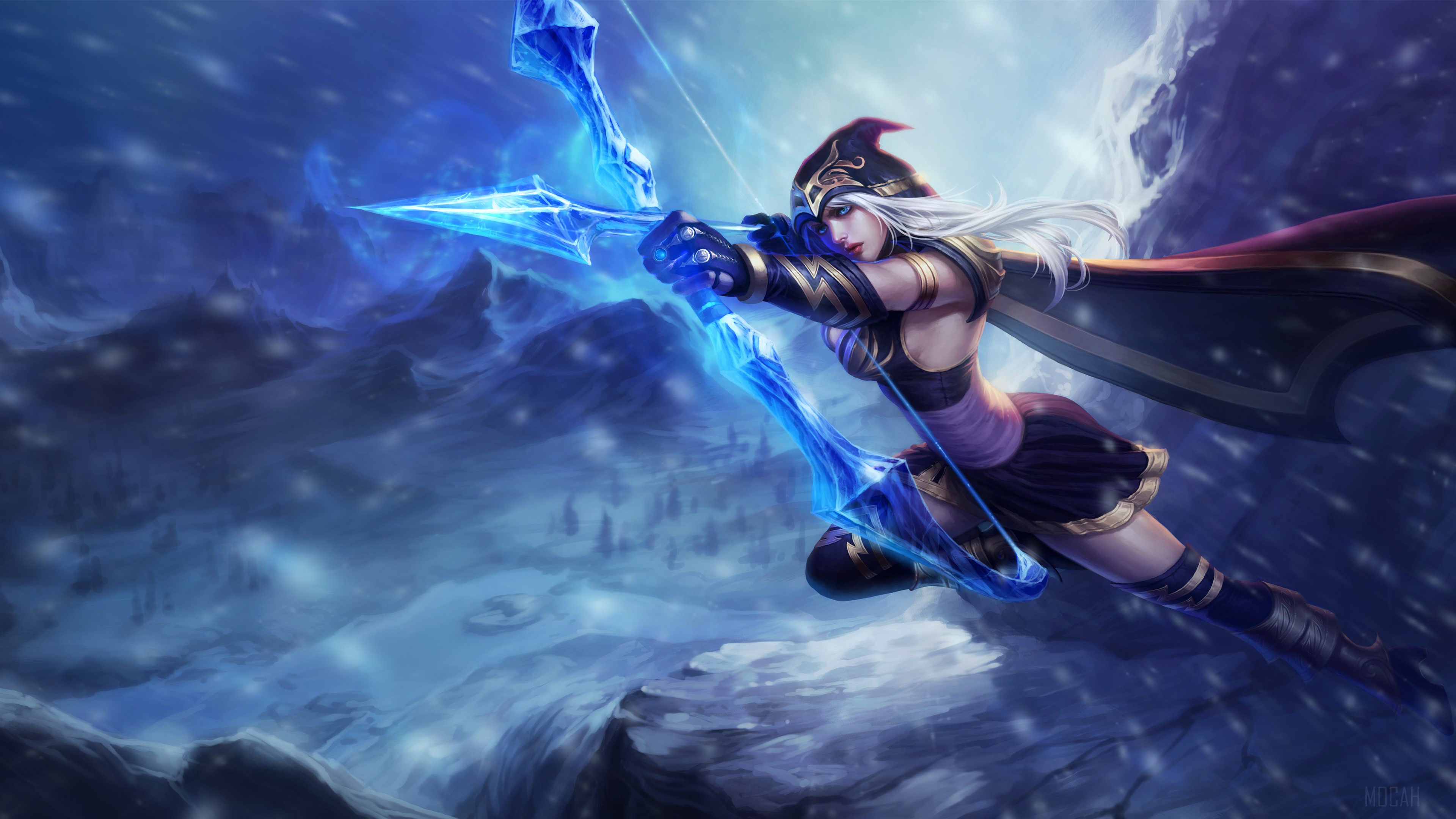 Ashe from League of Legends 4K HD Wallpaper