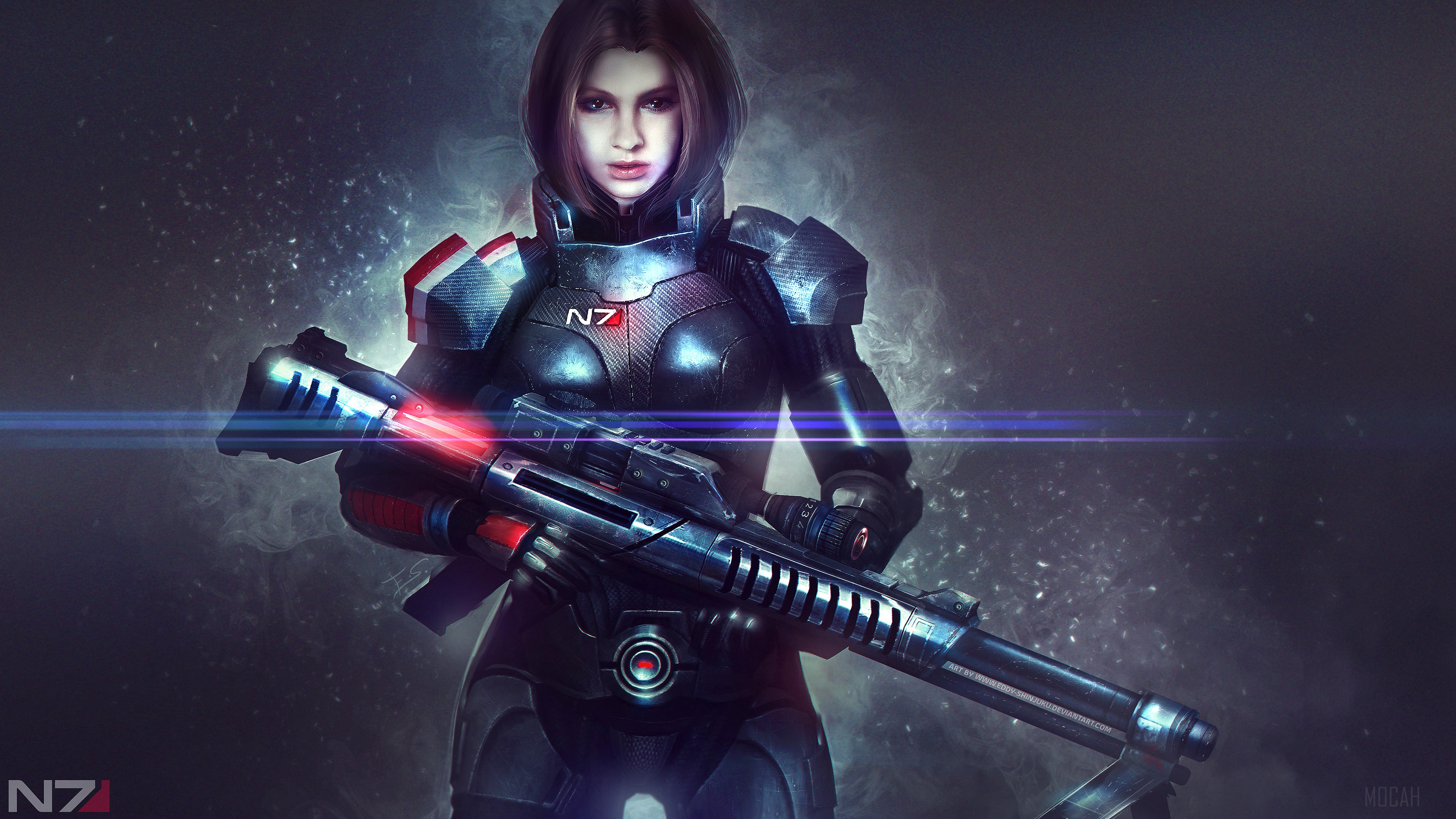 Commander Shepard from Mass Effect 4K HD Wallpaper