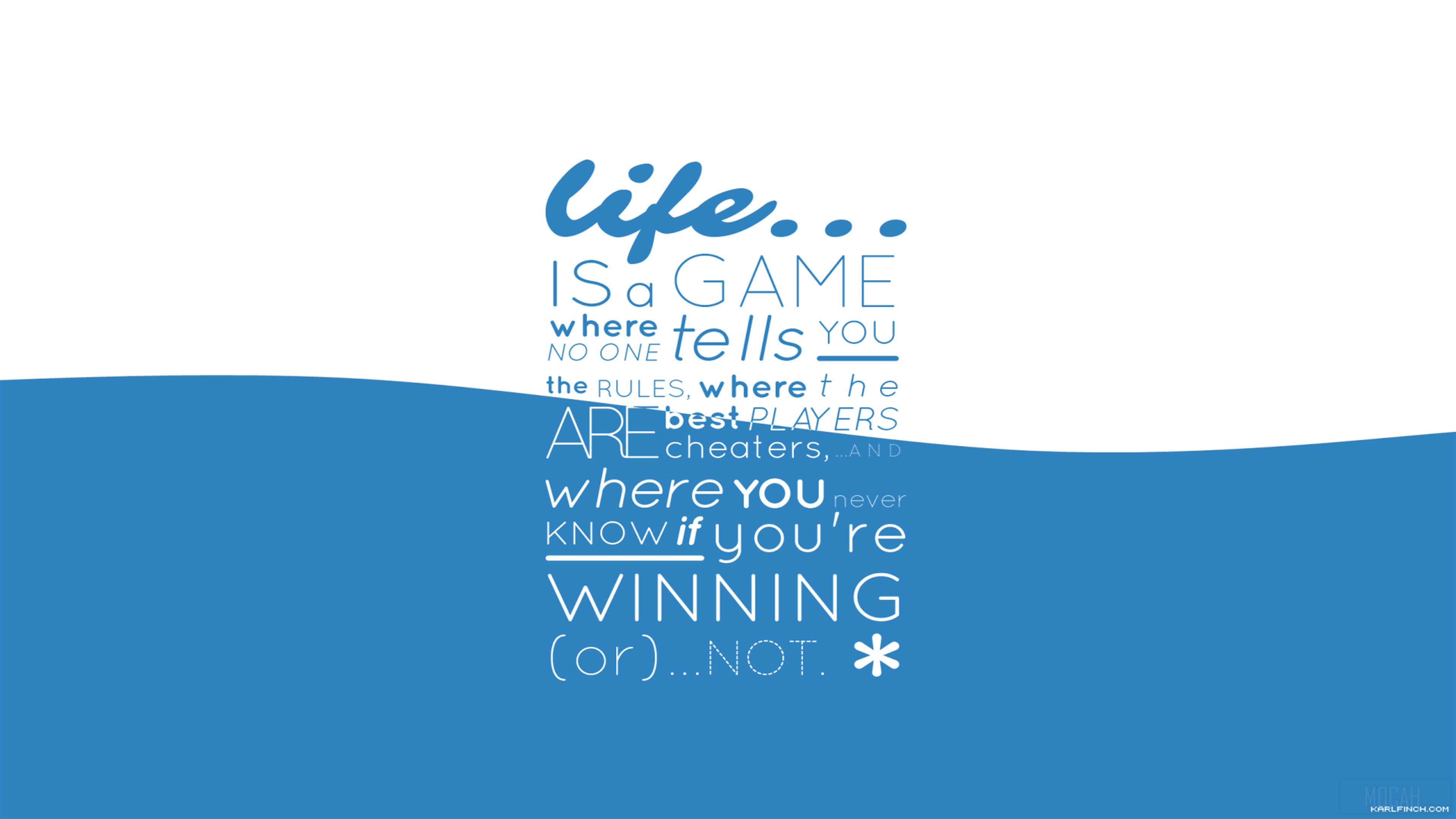 Life is a Game quote wallpaper HD Wallpaper