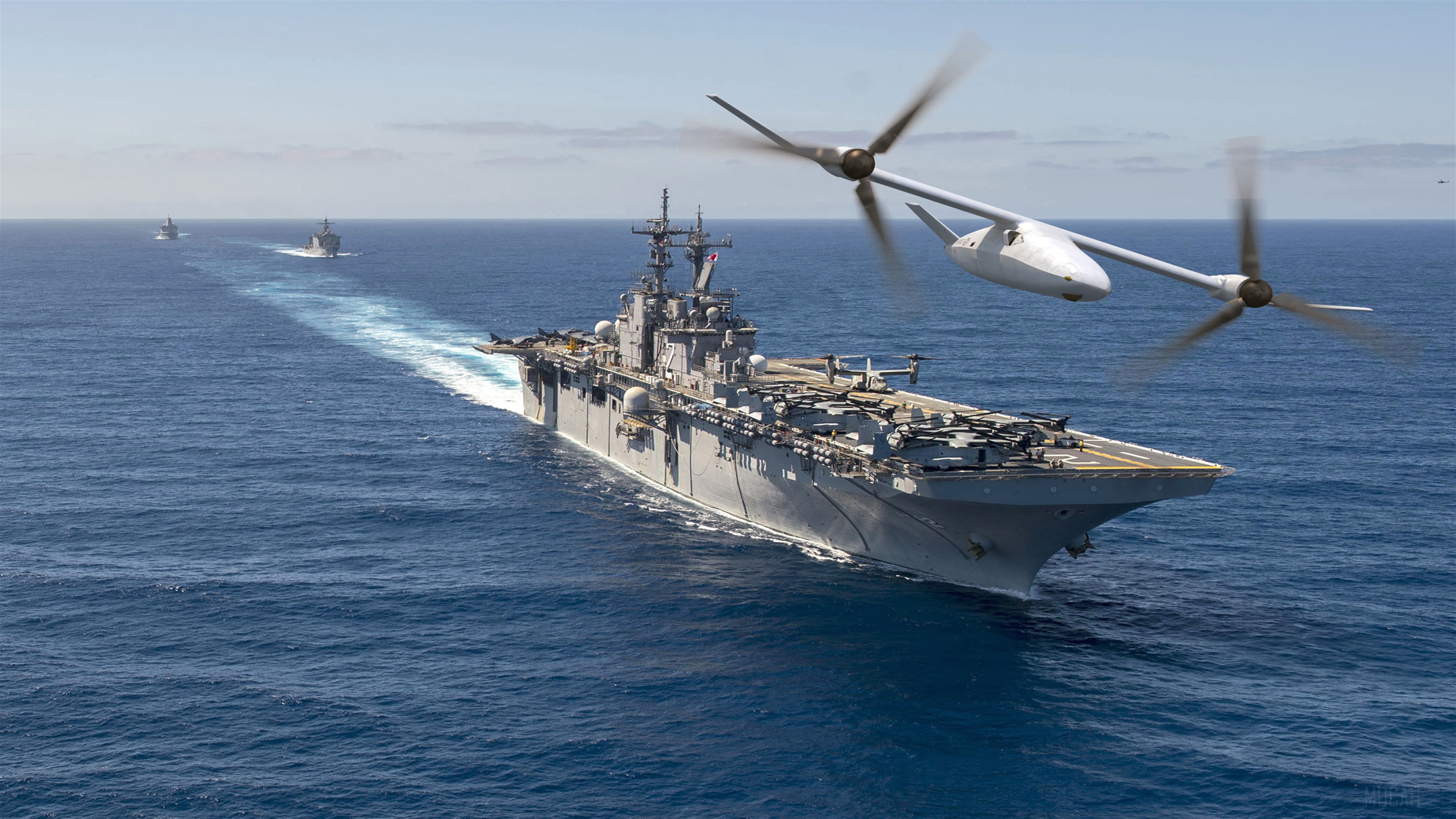 Bell V-247 Vigilant Helicopter 4K HD Wallpaper