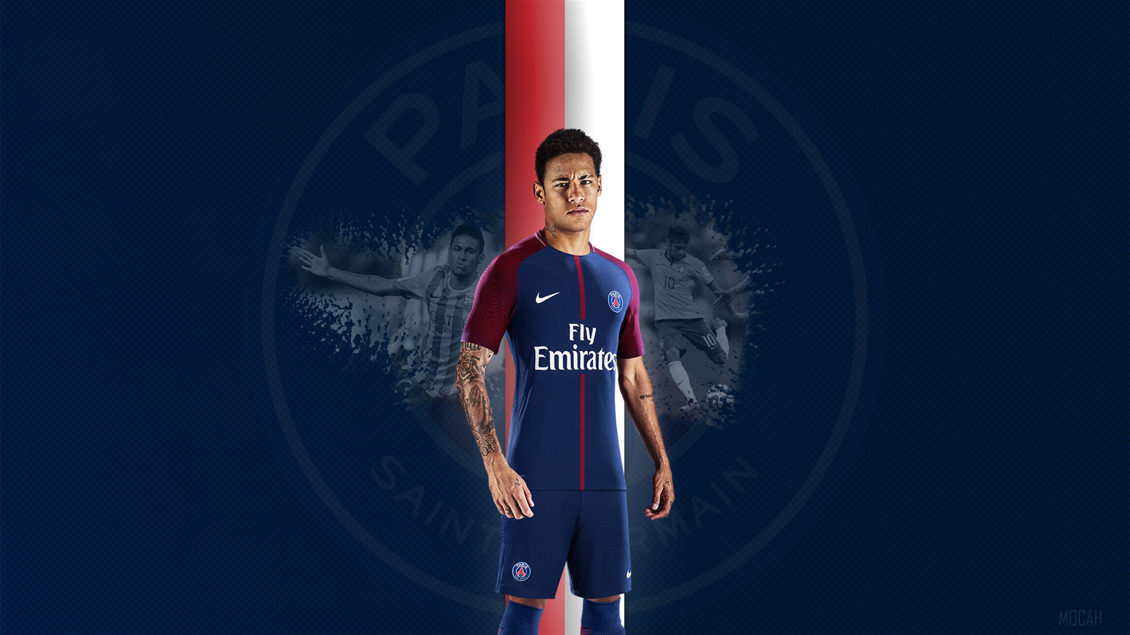 Neymar Jr. from Paris Saint-Germain 4K HD Wallpaper
