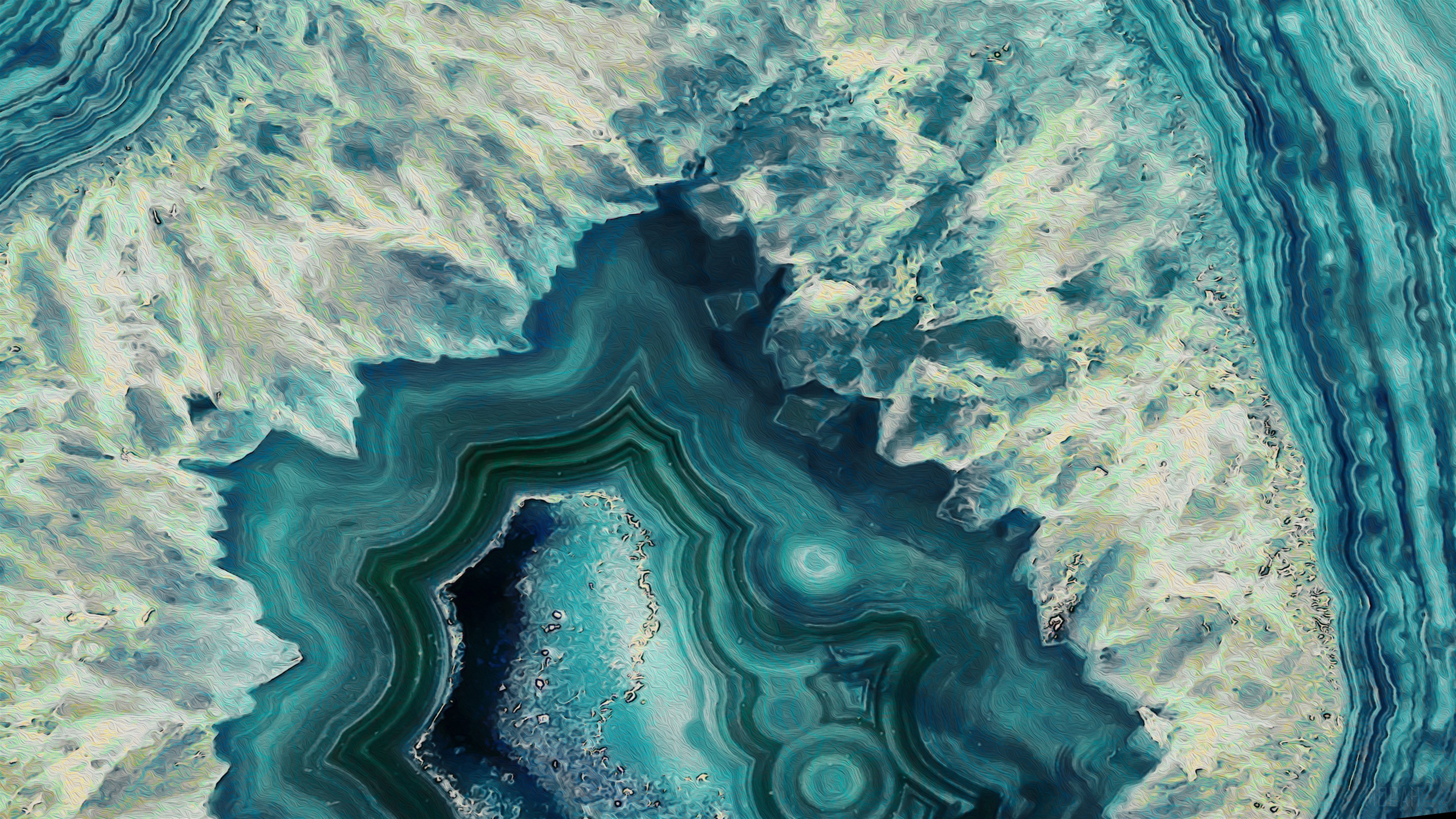 Abstract Agate Slice 4K HD Wallpaper
