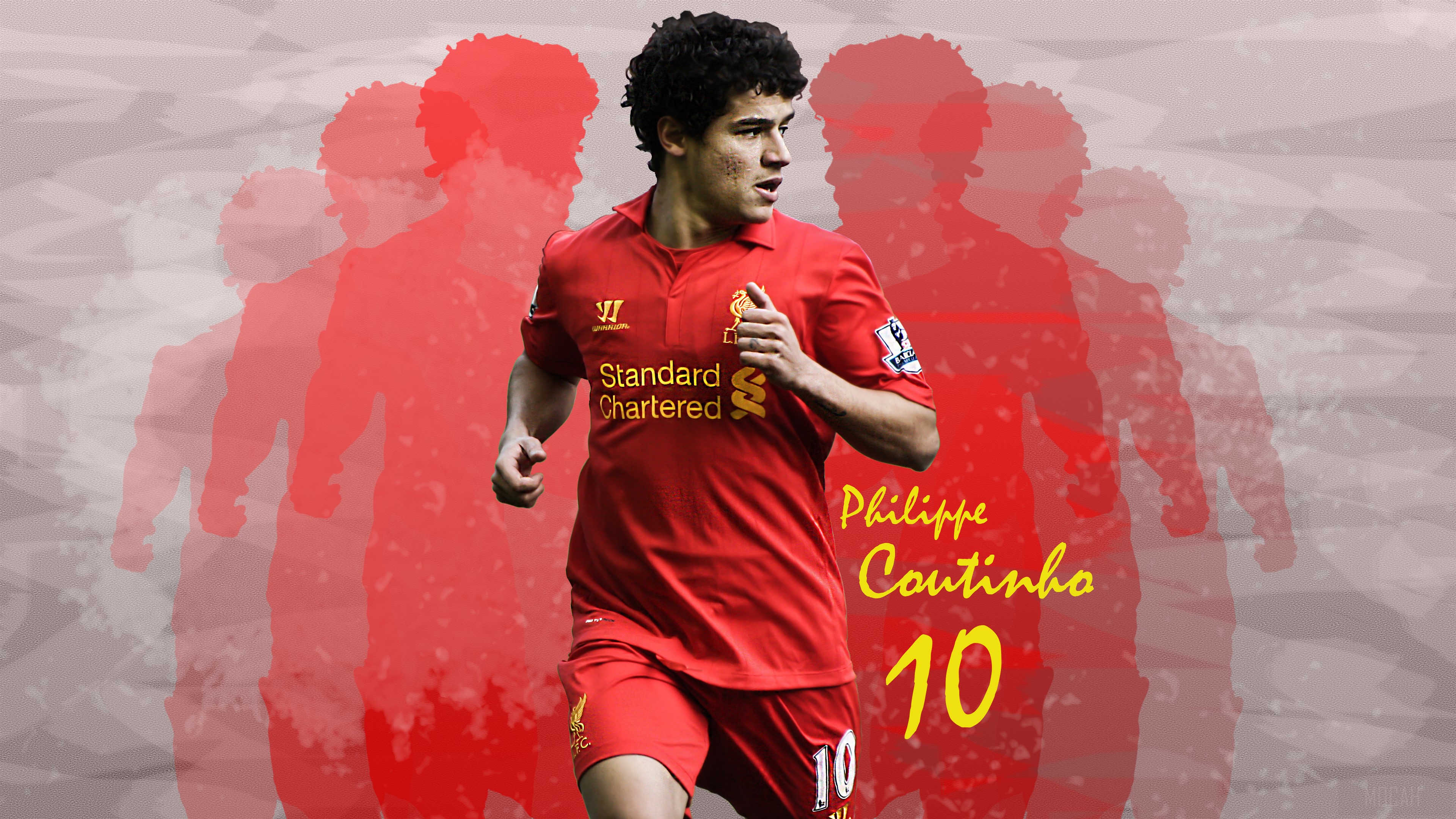 Philippe Coutinho Liverpool 10 4K HD Wallpaper