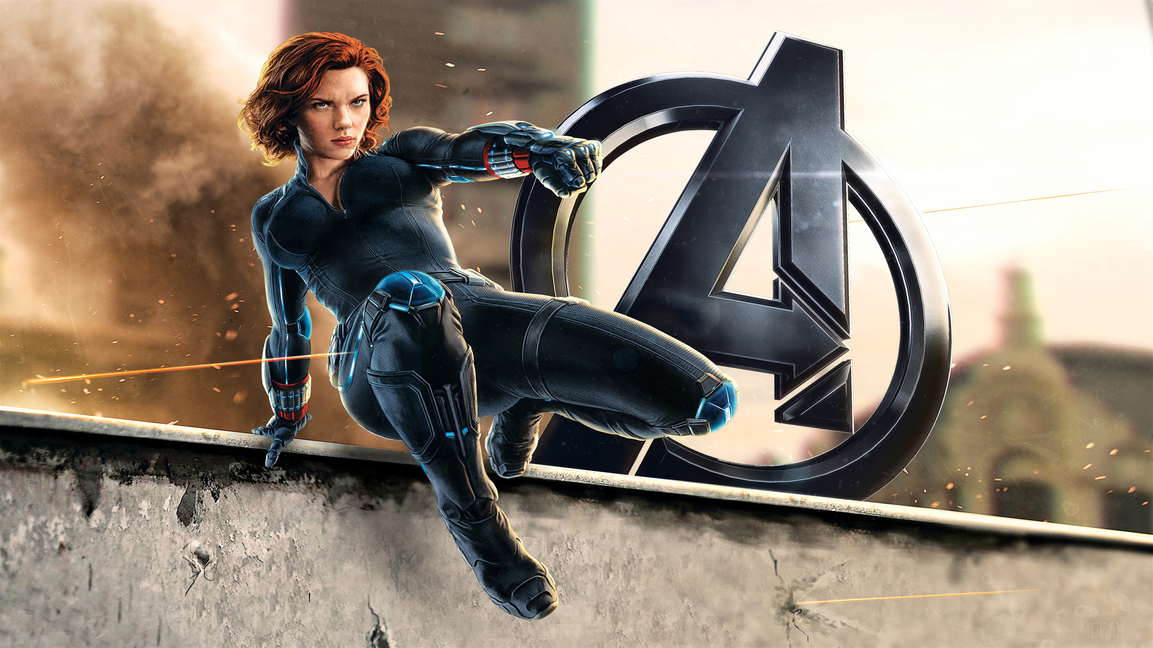 Black Widow from Avengers 4K HD Wallpaper