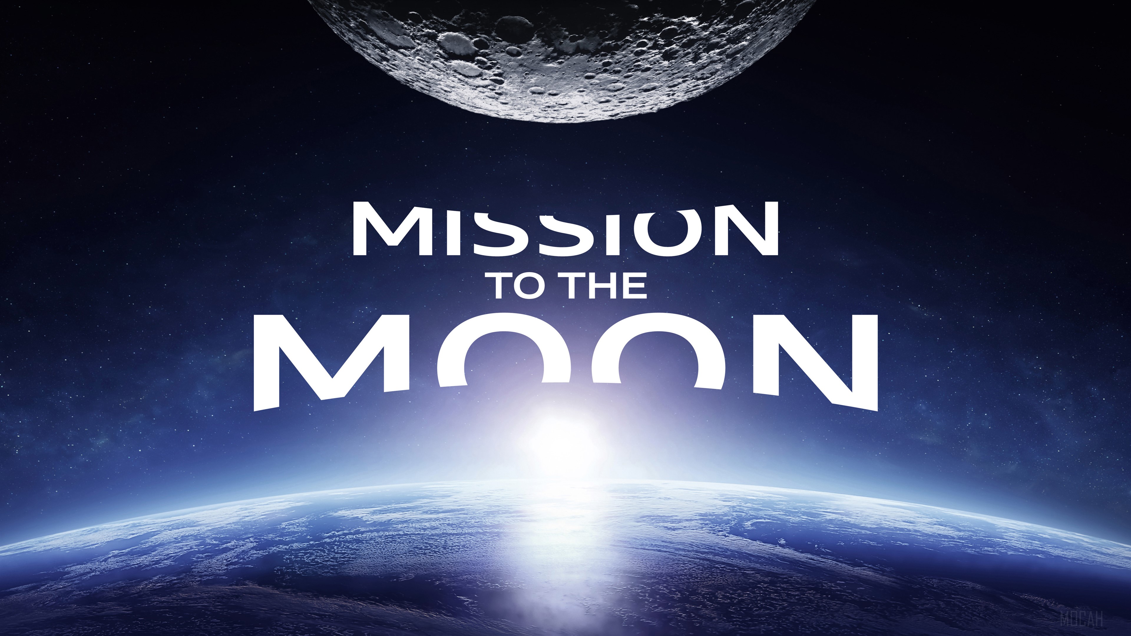 Mission to the Moon 4K HD Wallpaper