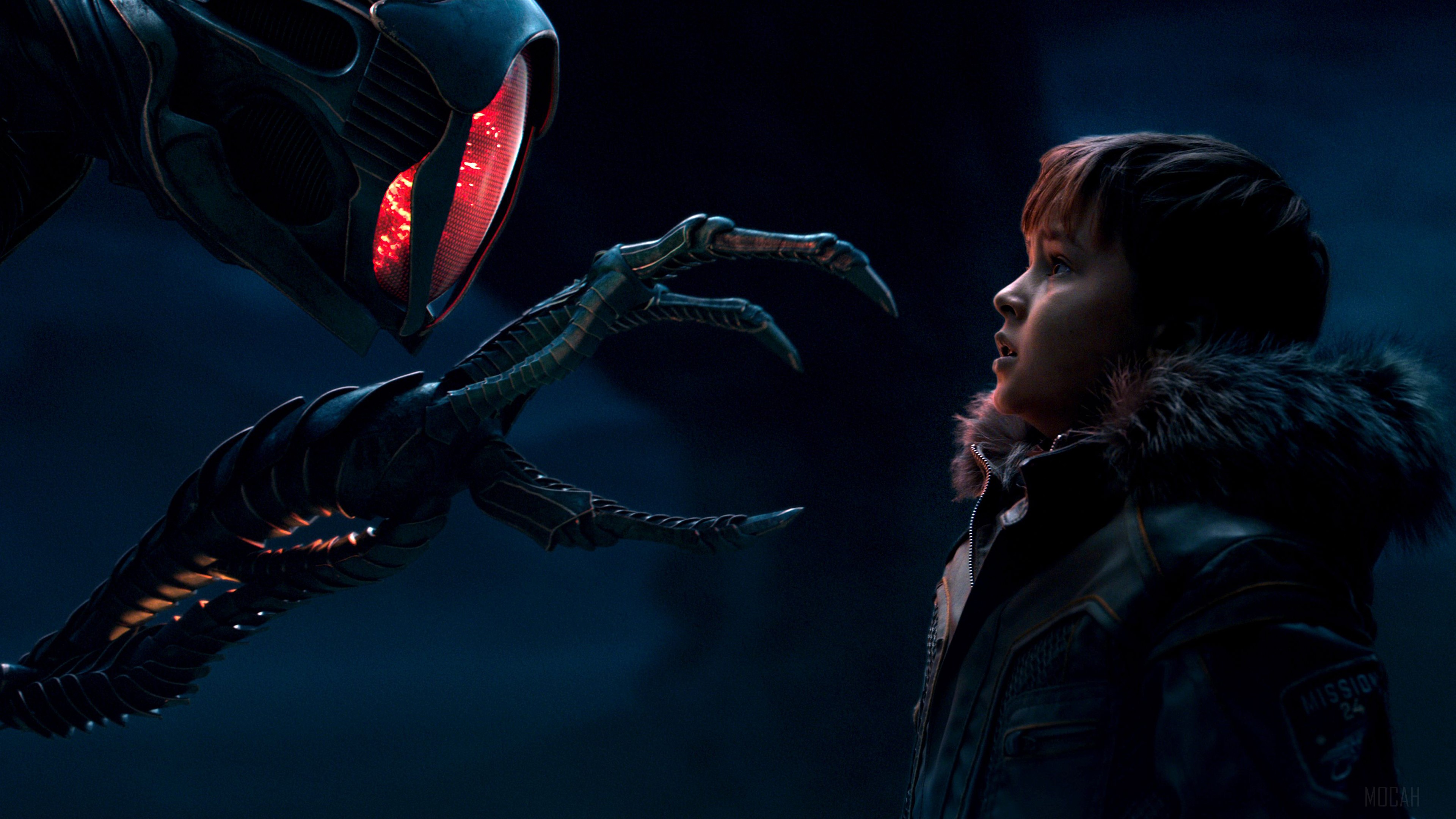 Robot and boy from Lost in Space 4K HD Wallpaper
