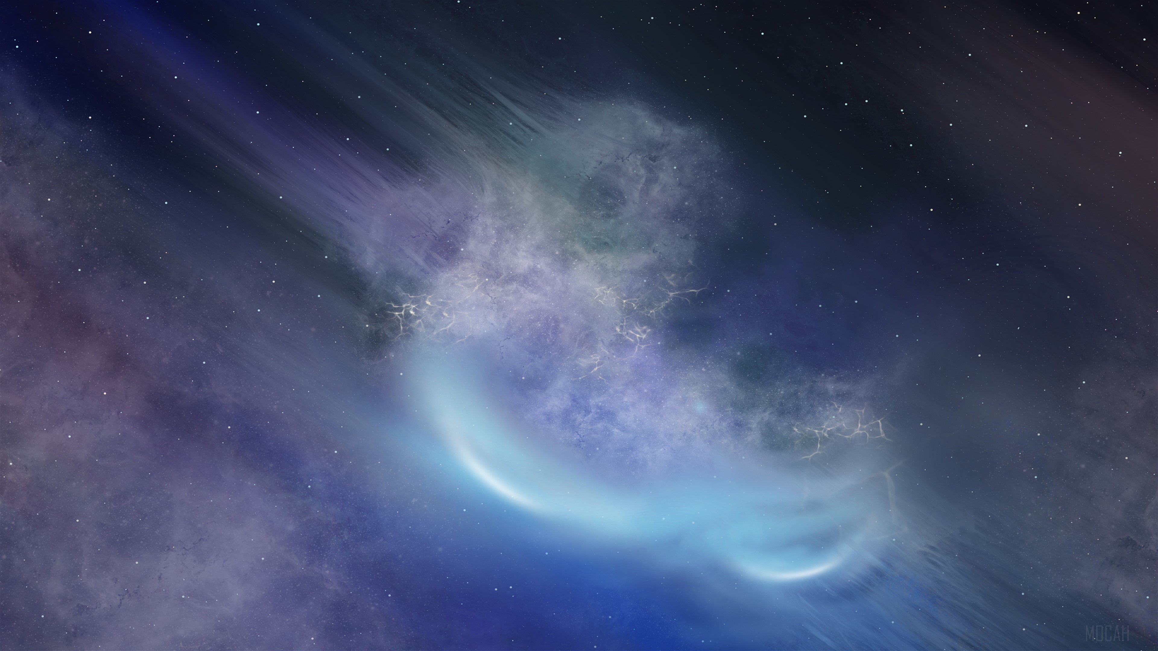 Nebula and Stars 4K HD Wallpaper