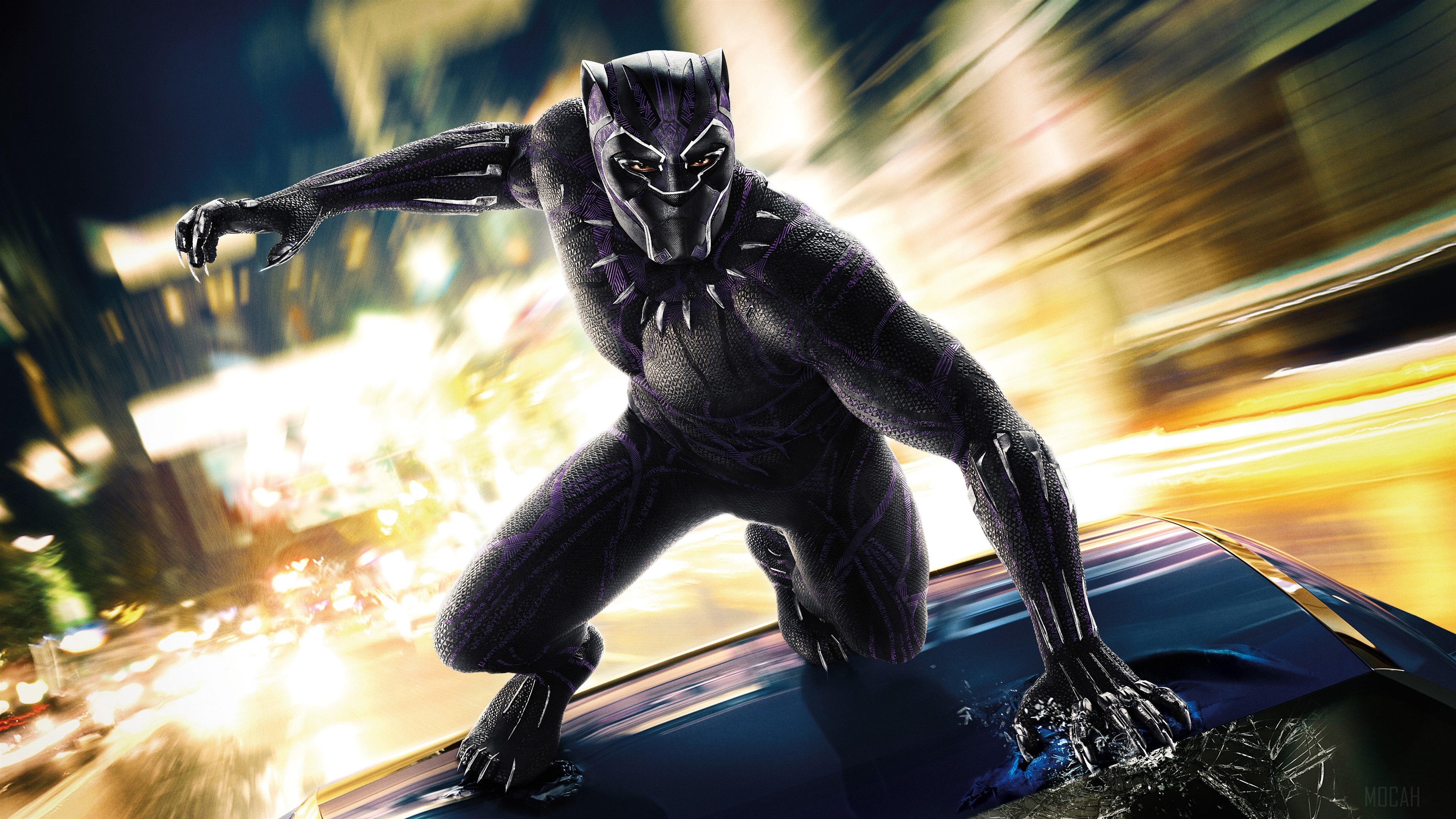 Black Panther from Marvel 4K HD Wallpaper