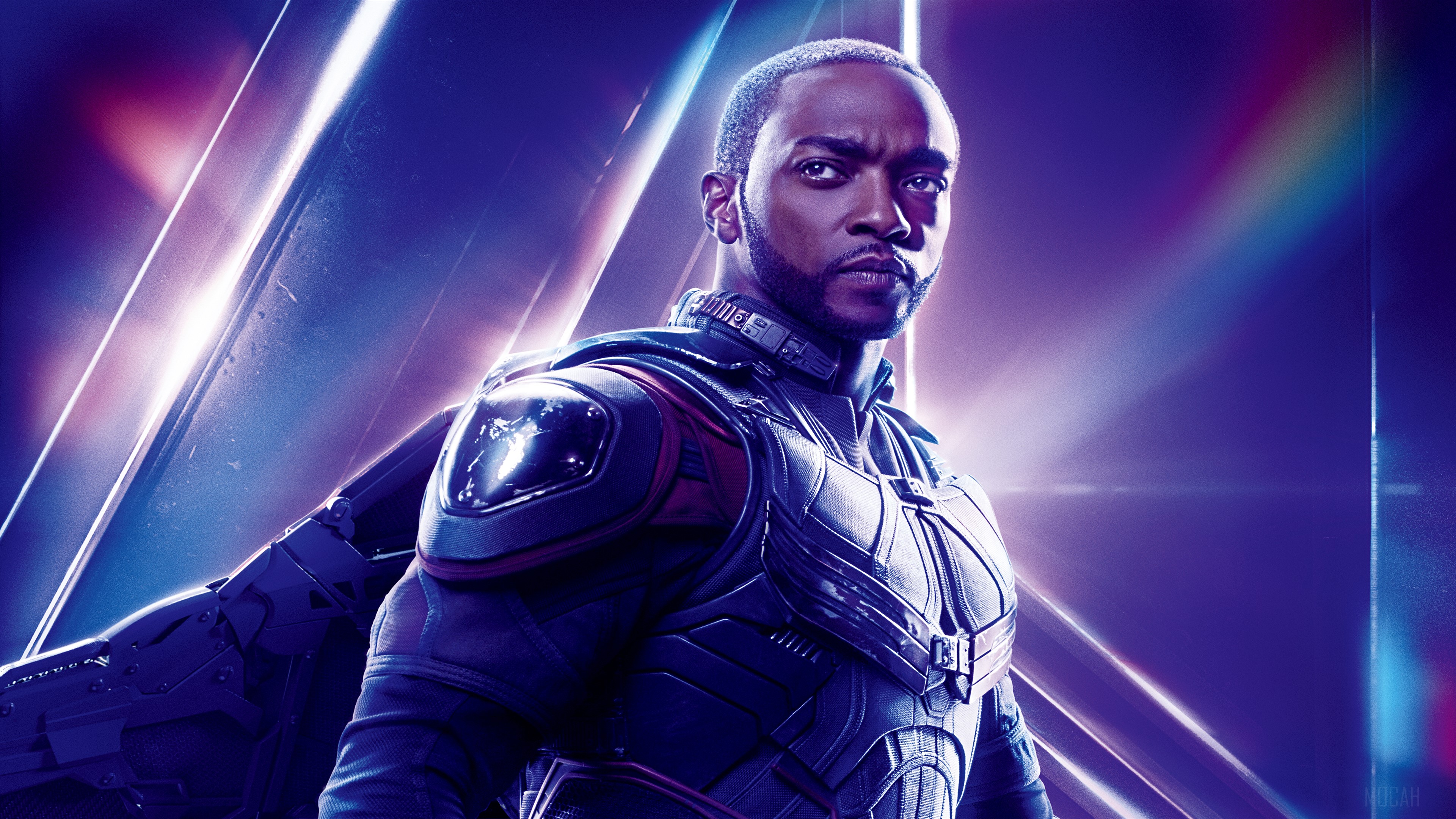 Anthony Mackie as Falcon in Avengers Infinity War HD Wallpaper