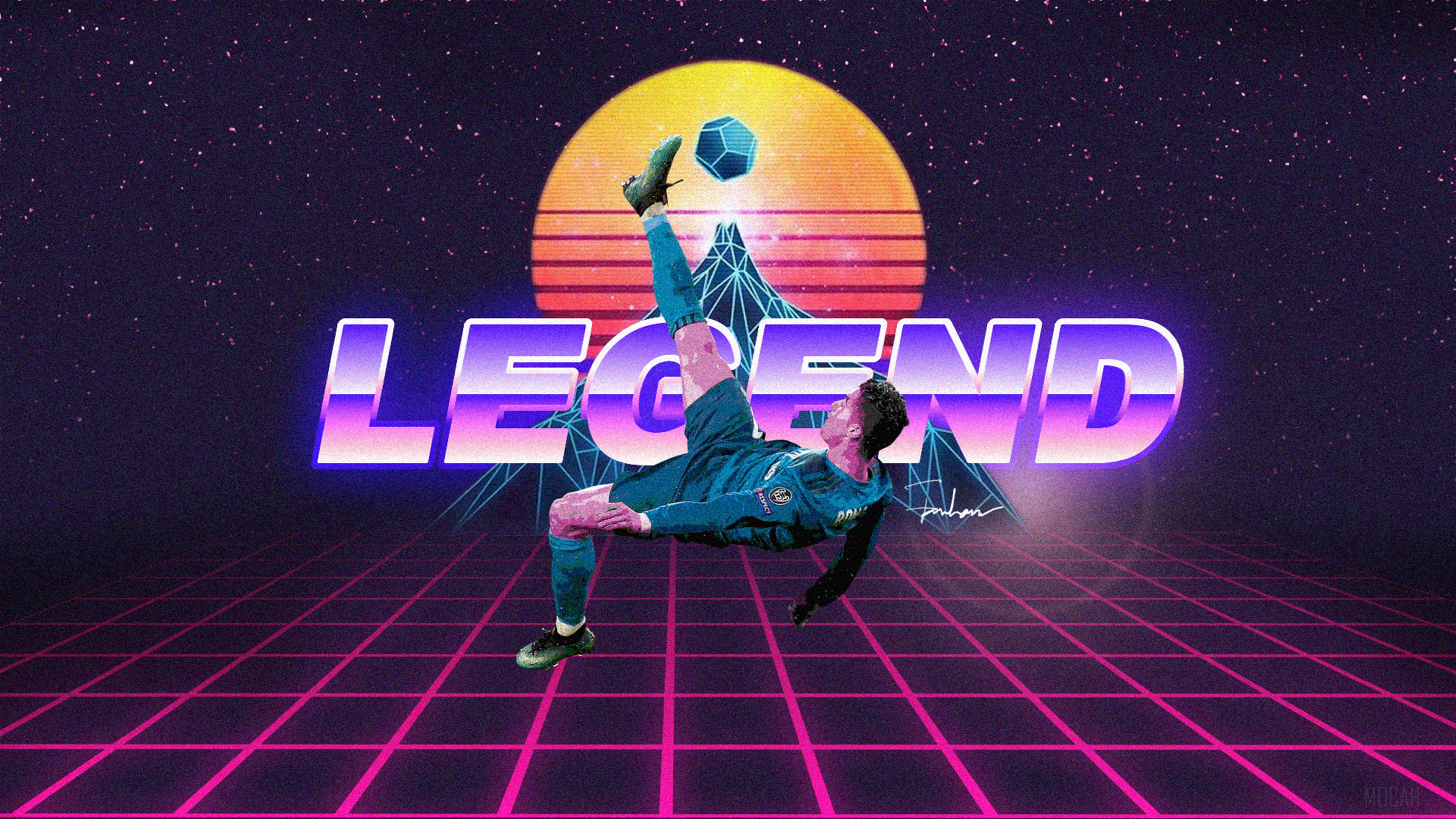 Cristiano Ronaldo Legend Retro 4K HD Wallpaper