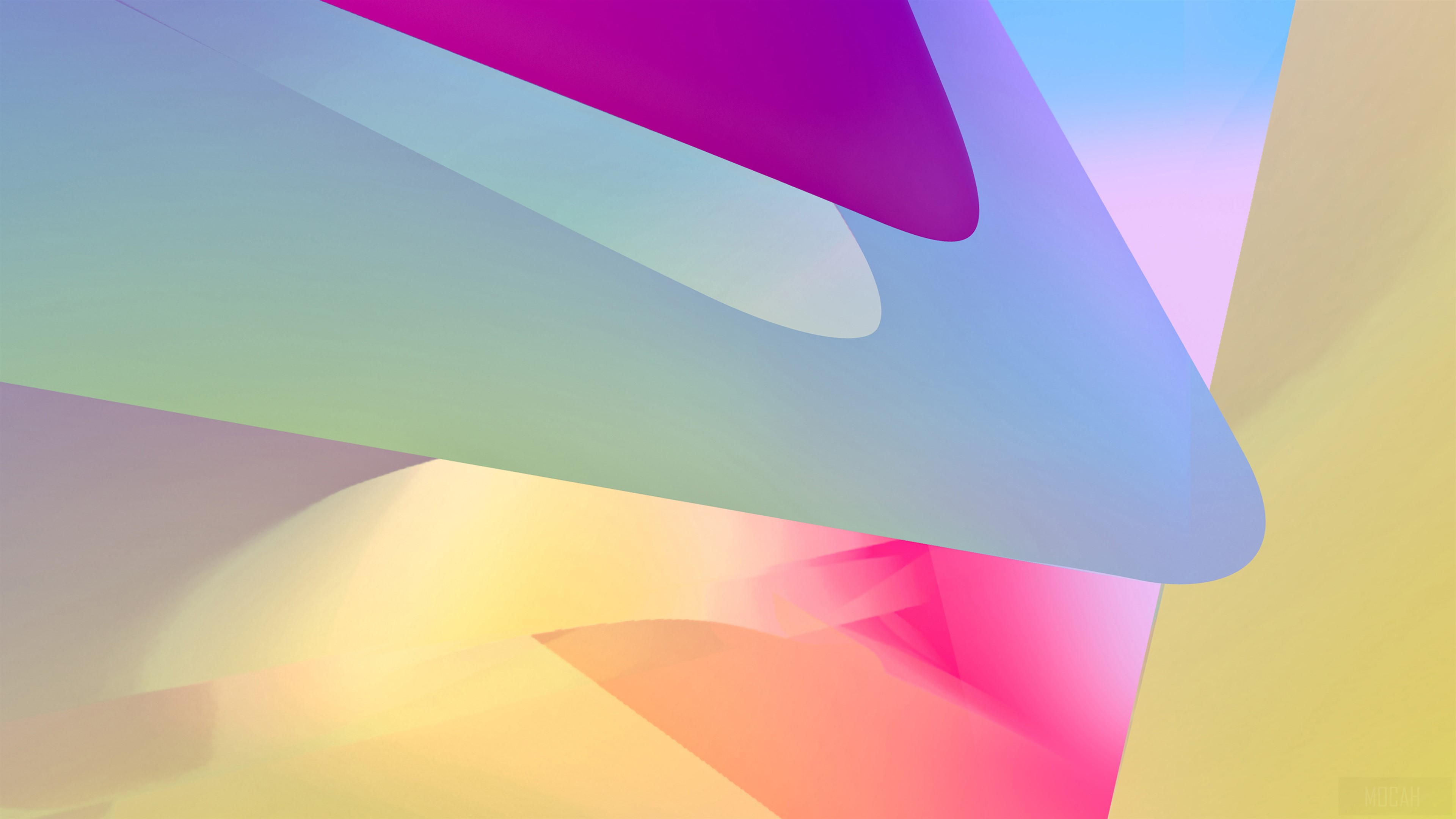 Colorful Abstract Shapes 4K HD Wallpaper