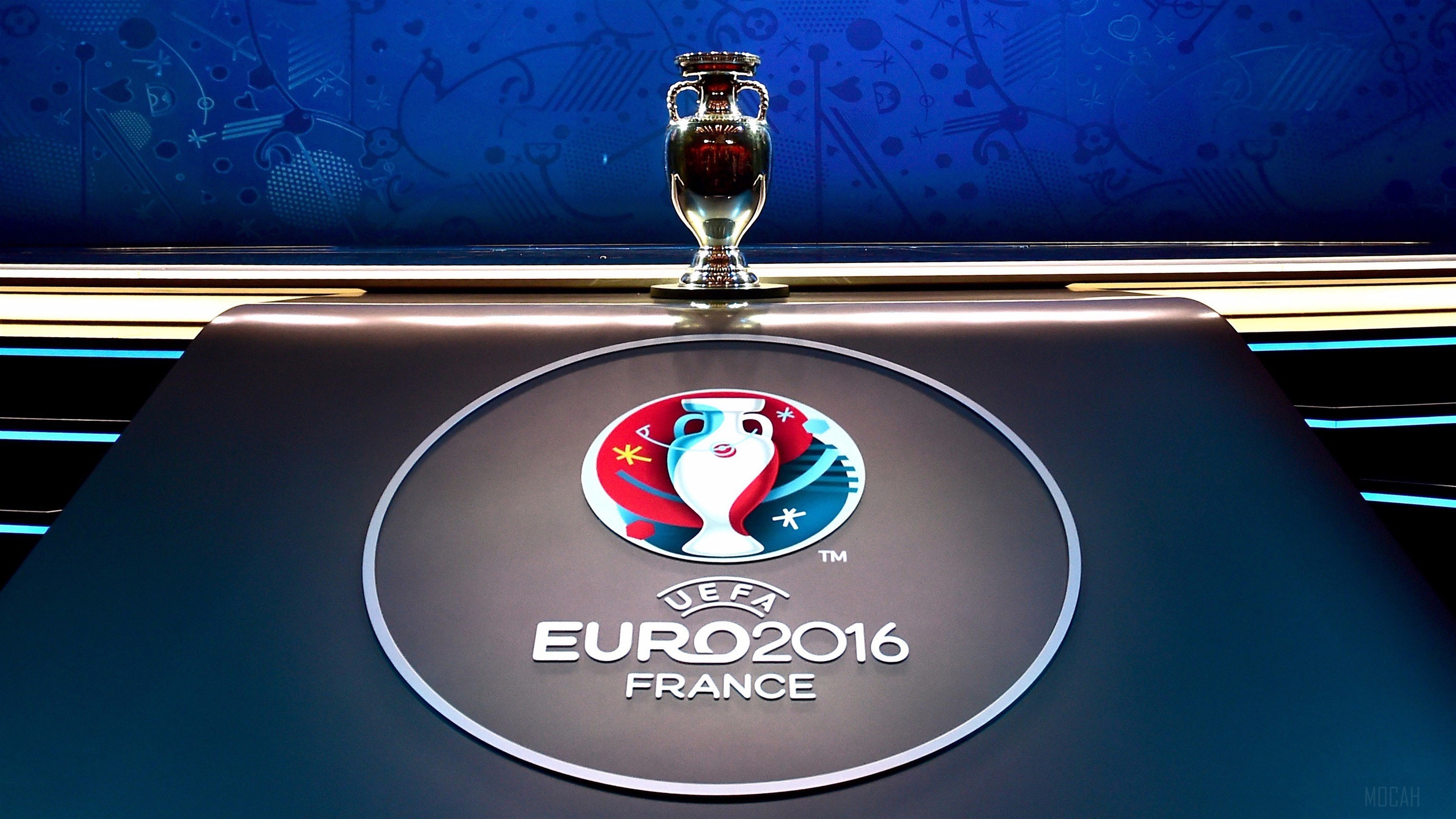 Logo UEFA EURO 2016 UEFA European Championship HD Wallpaper Rare 