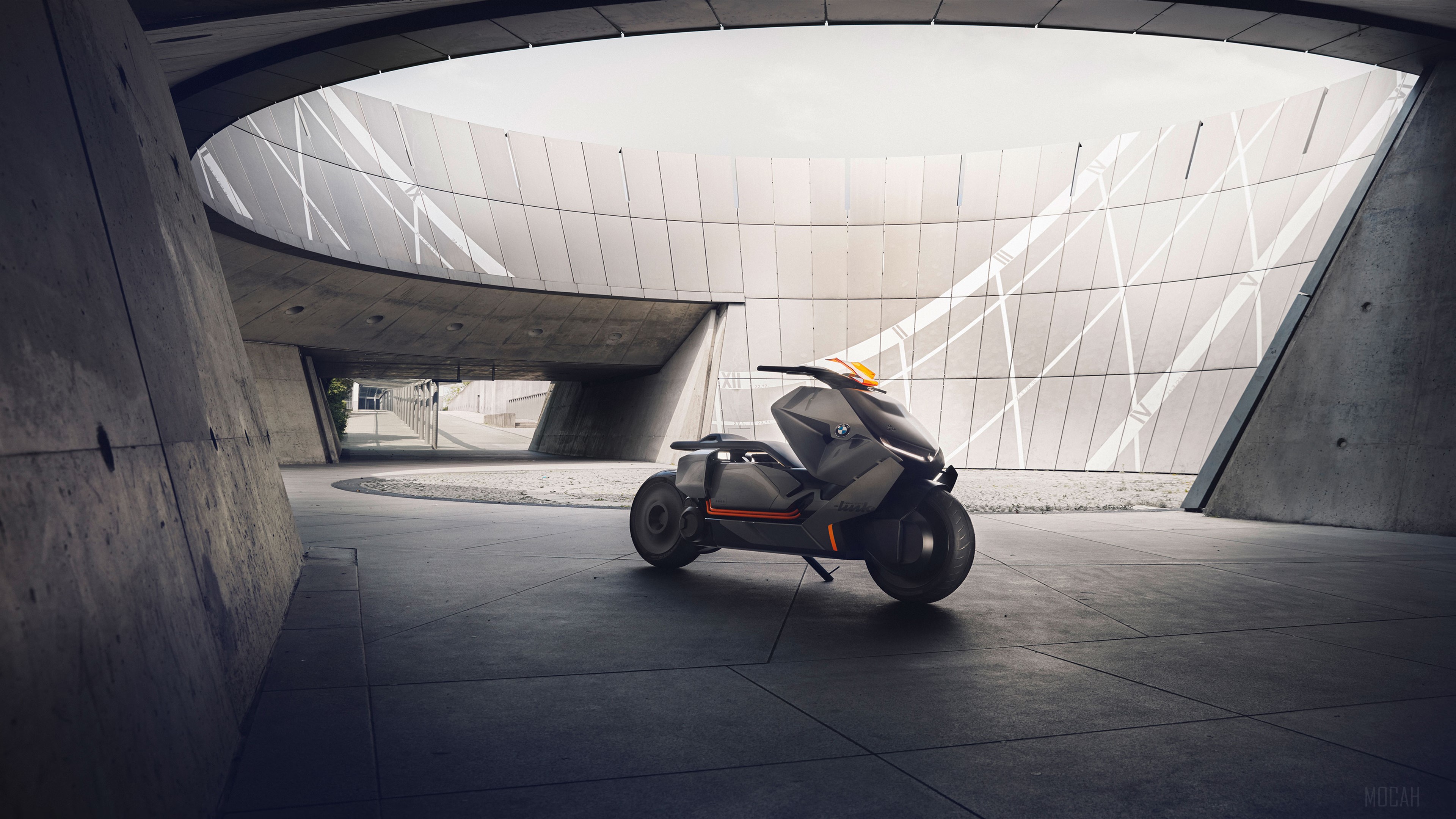 BMW Motorrad Concept Link scooter 4K HD Wallpaper