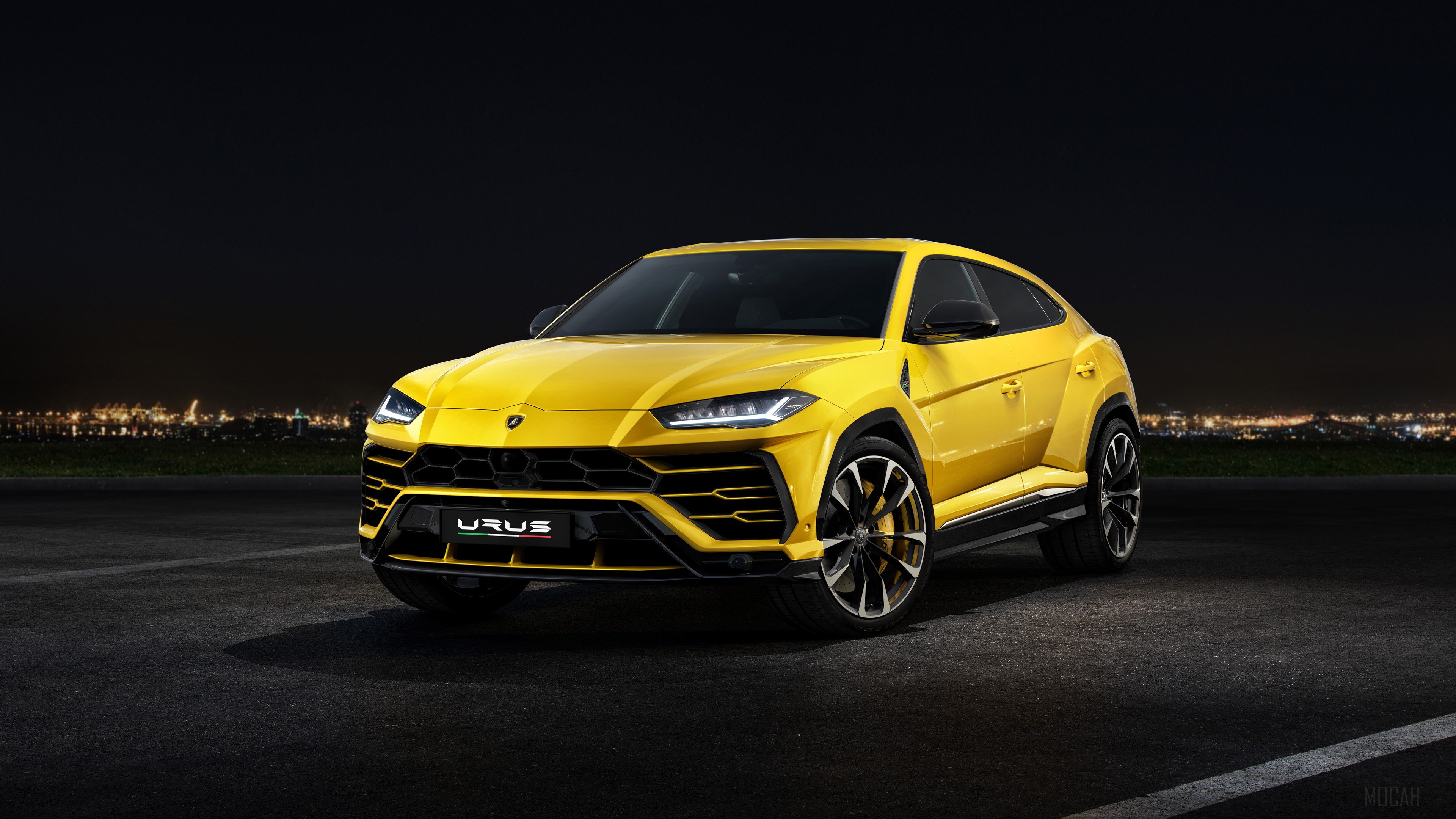 Yellow Lamborghini Urus 4K HD Wallpaper