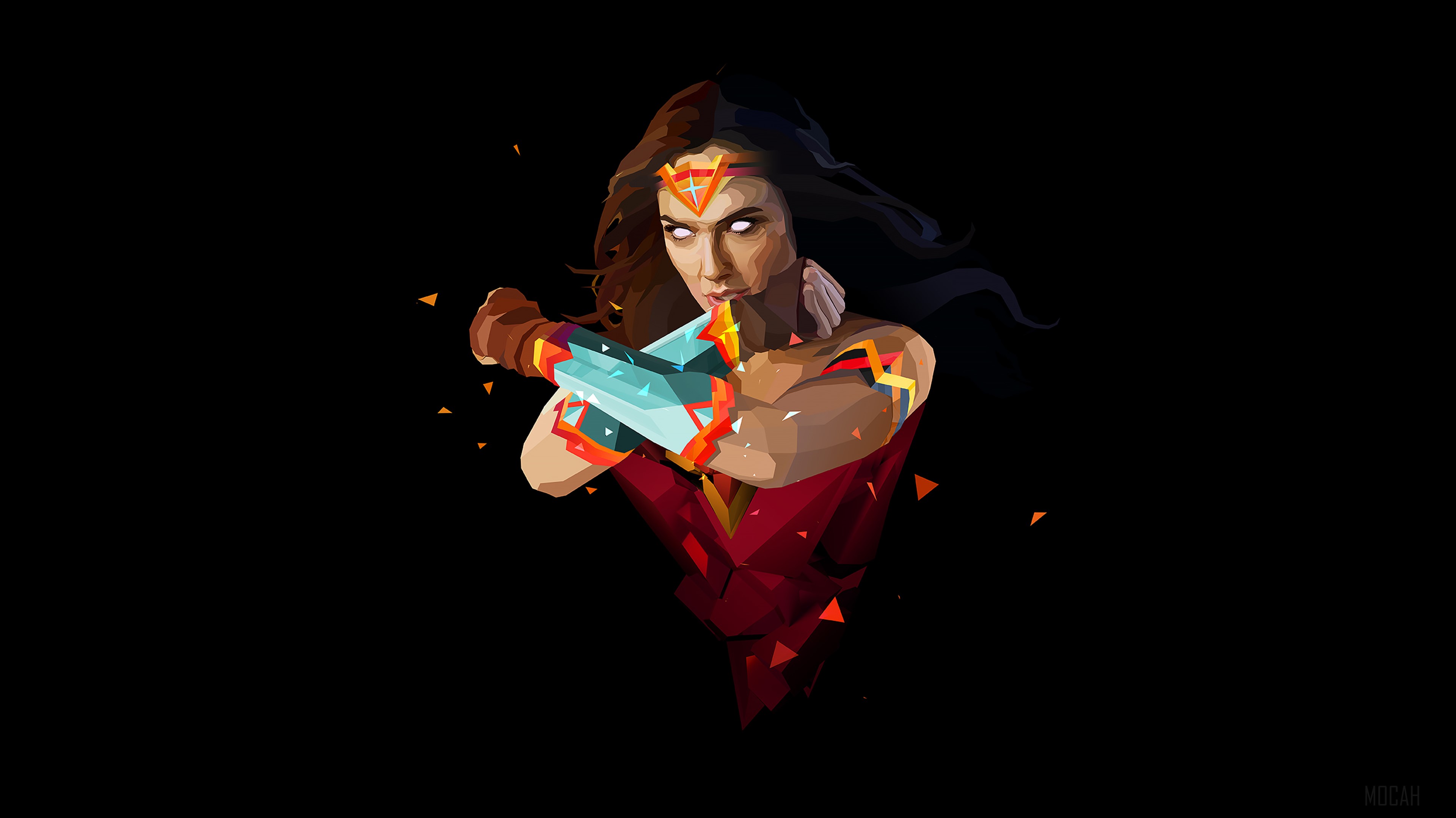 Wonder Woman Minimal HD Wallpaper