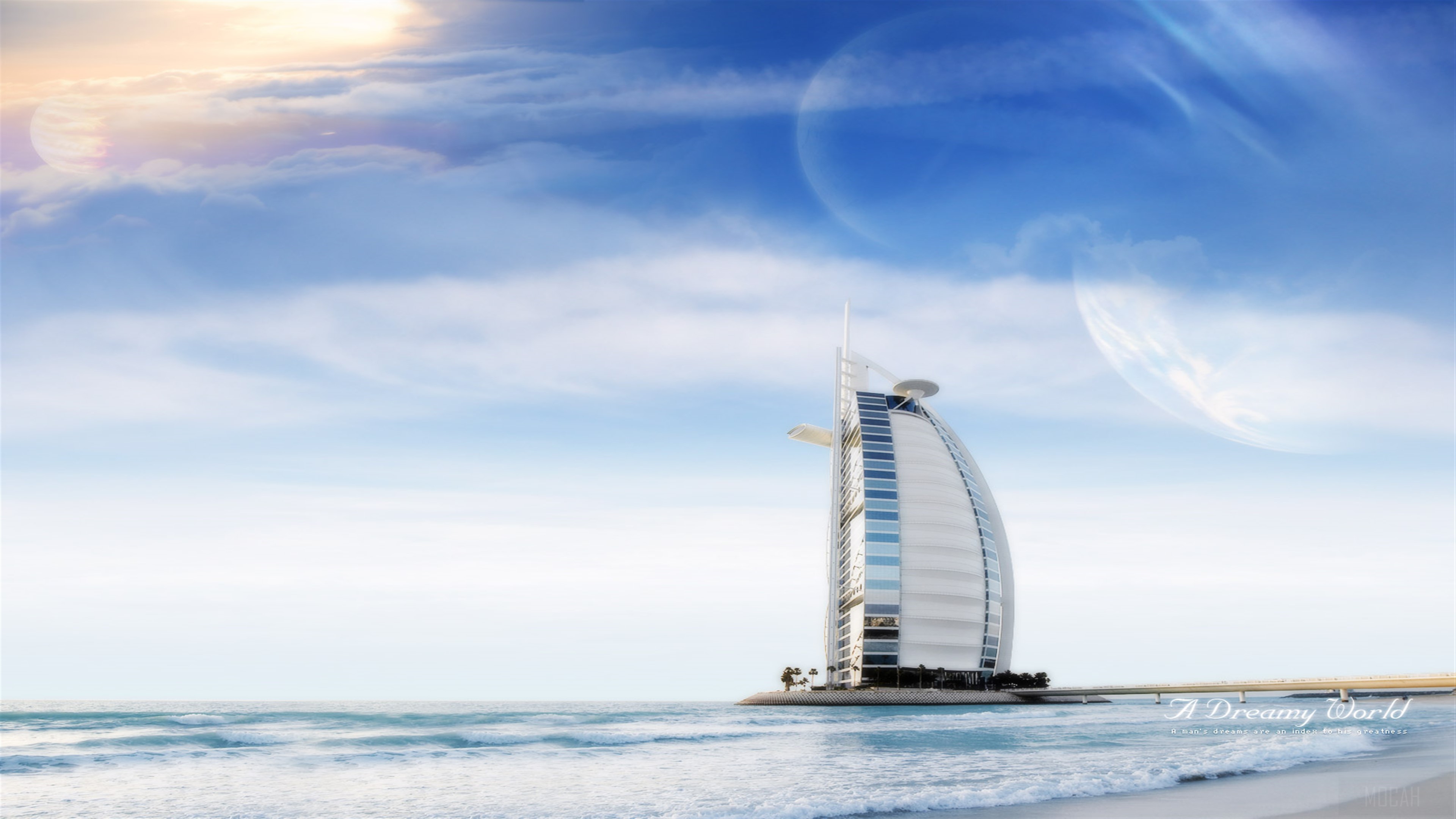 A Dreamy World Dubai 4K HD Wallpaper