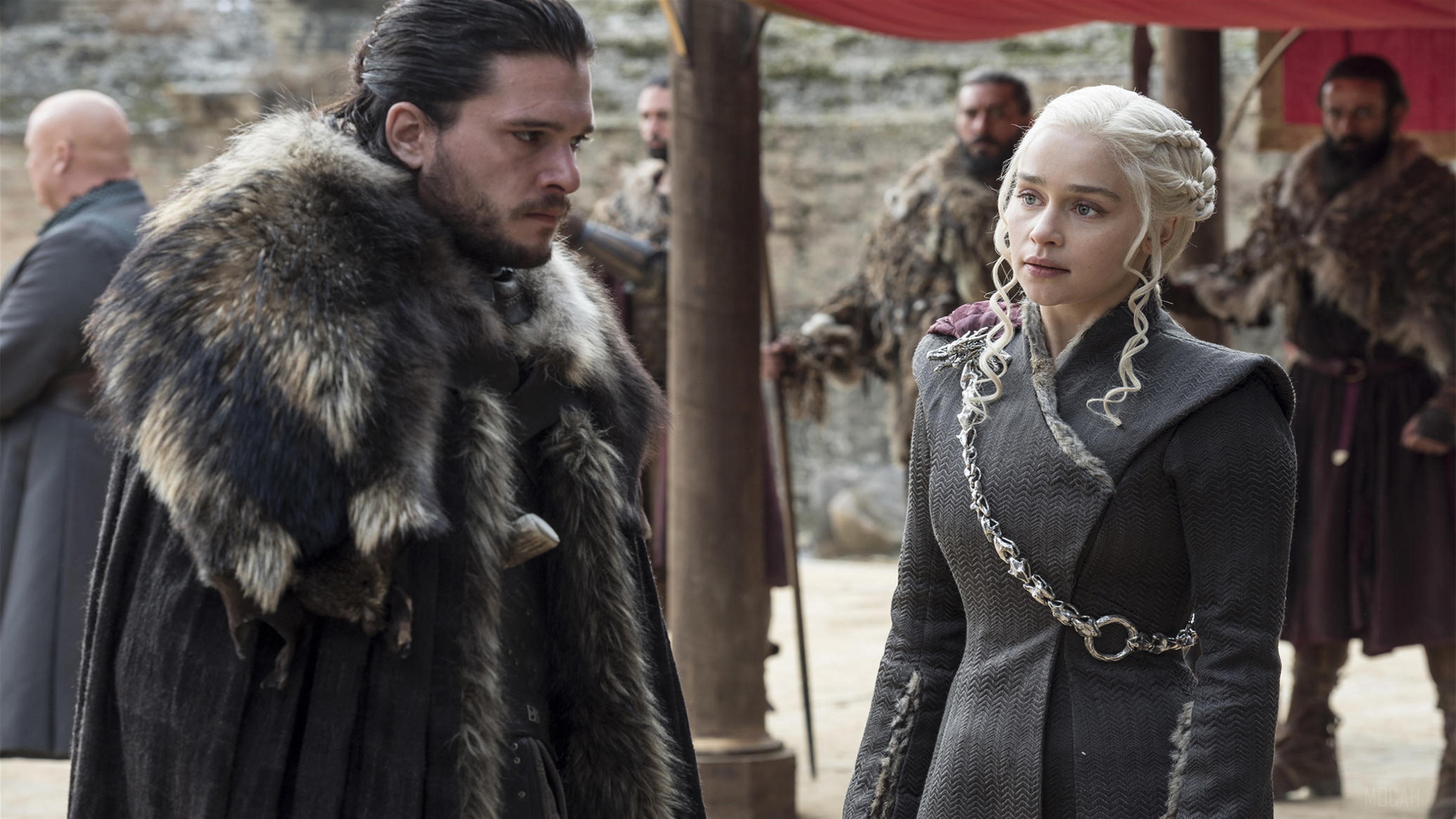 Jon Snow and Daenerys Targaryen from Game of Thrones 4K HD Wallpaper