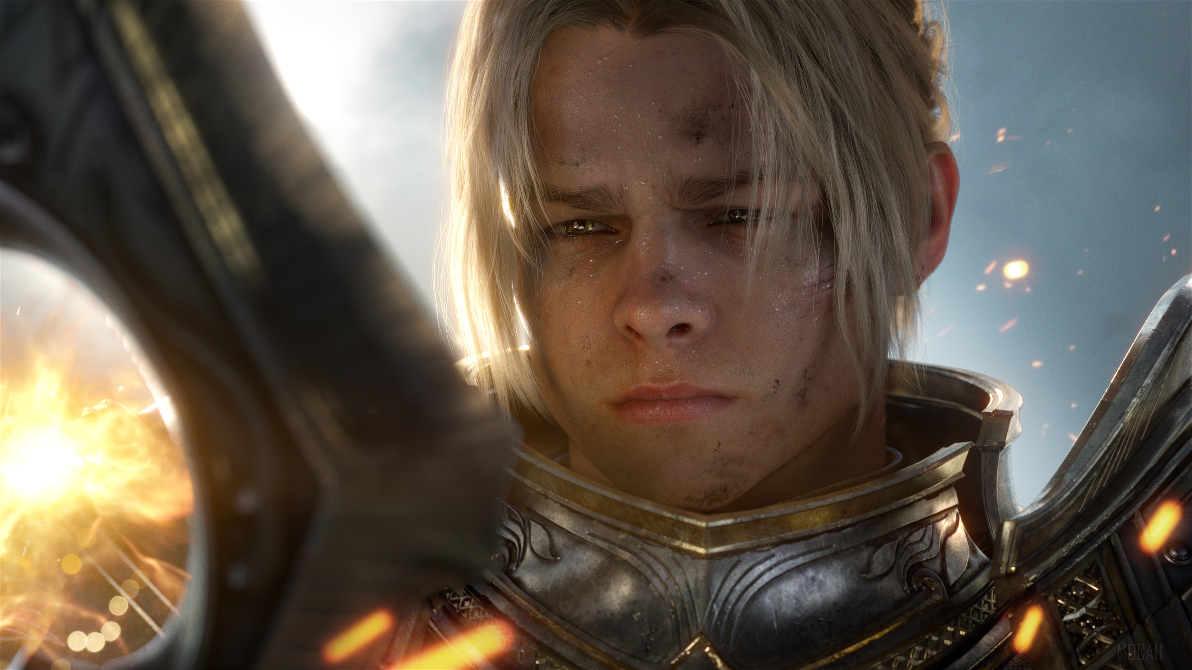 Anduin Wrynn from World of Warcraft Battle for Azeroth 4K HD Wallpaper