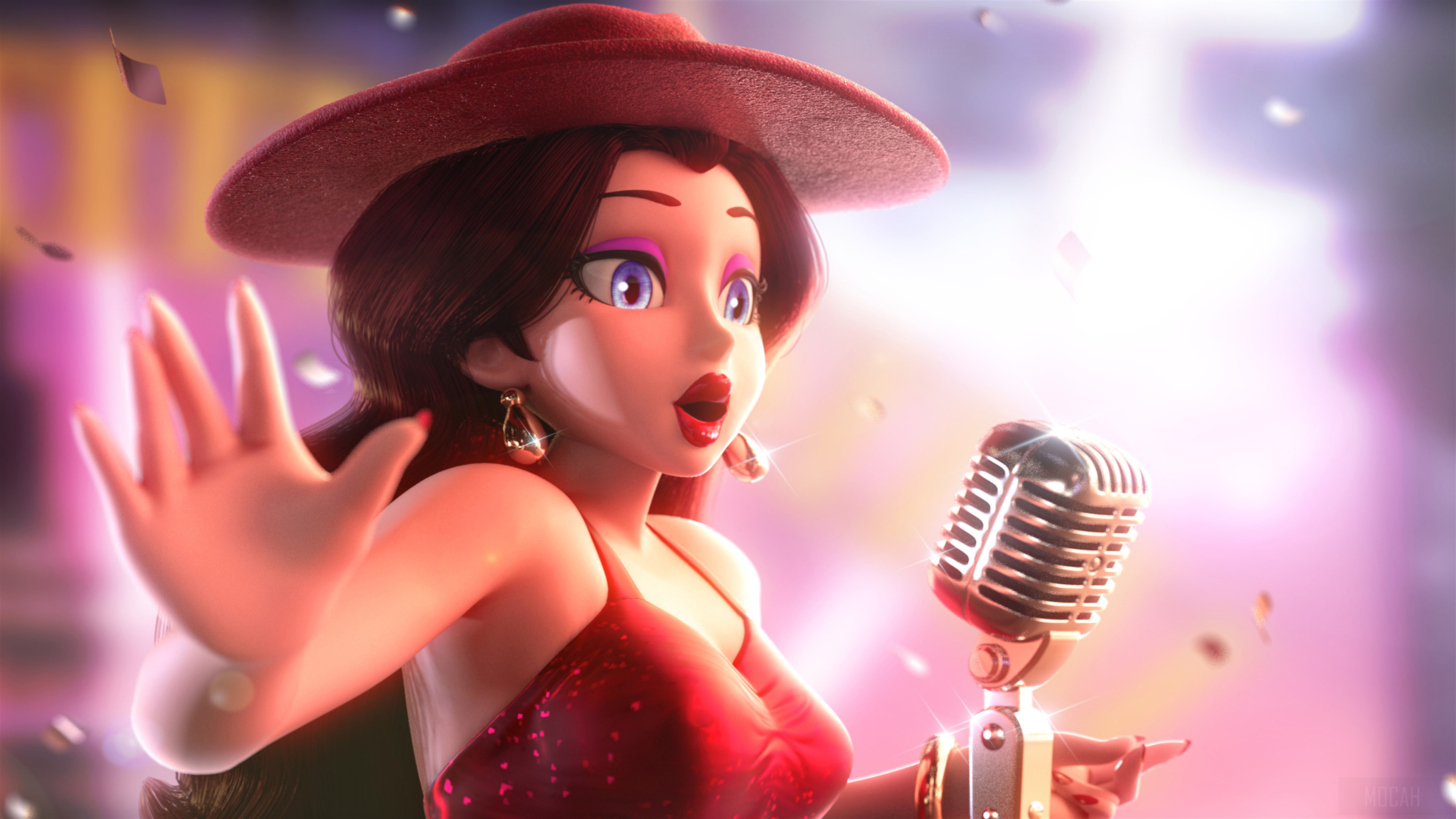Pauline from Super Mario Odyssey 4K HD Wallpaper