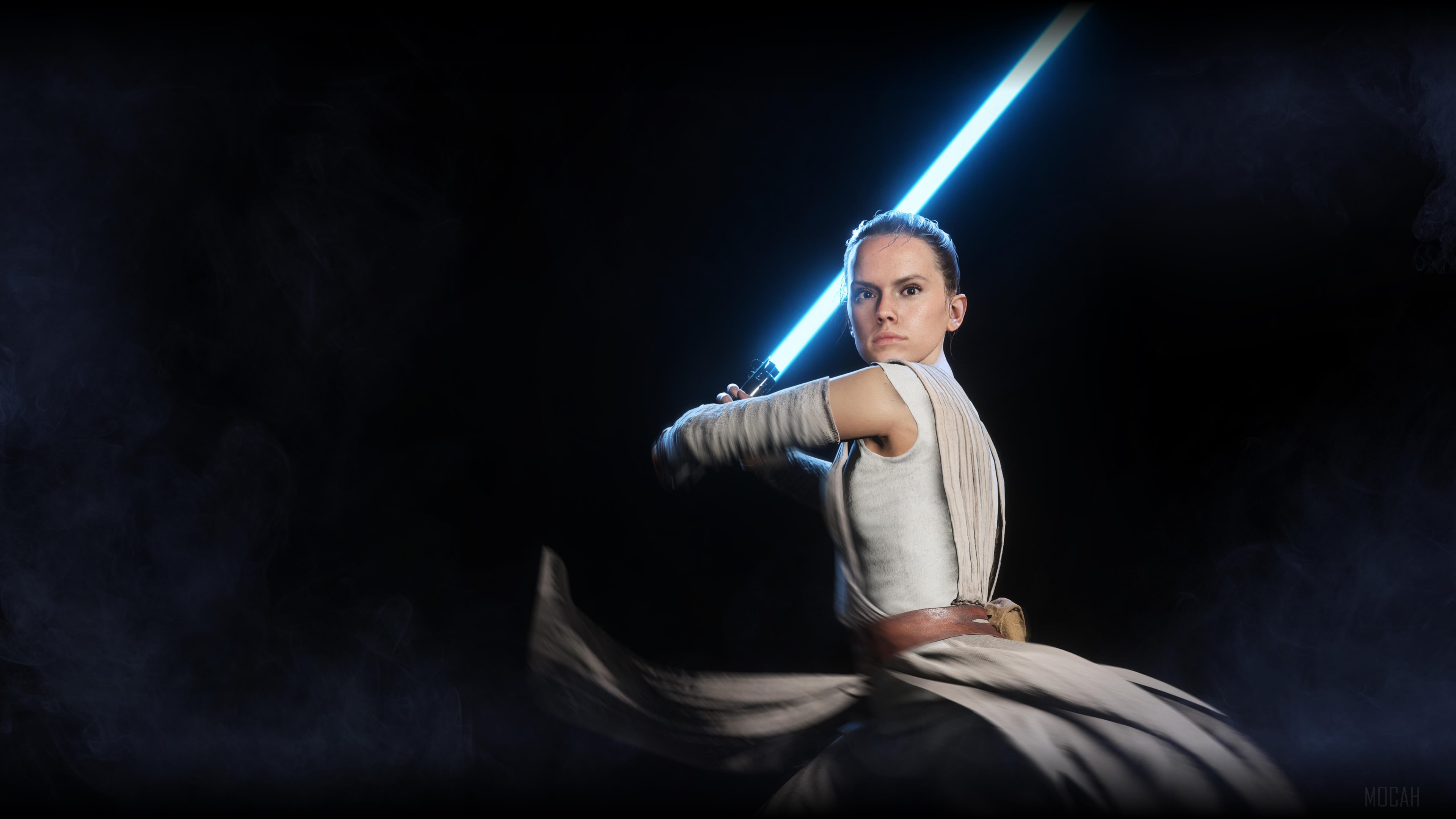 Rey from Star Wars Battlefront II 4K HD Wallpaper