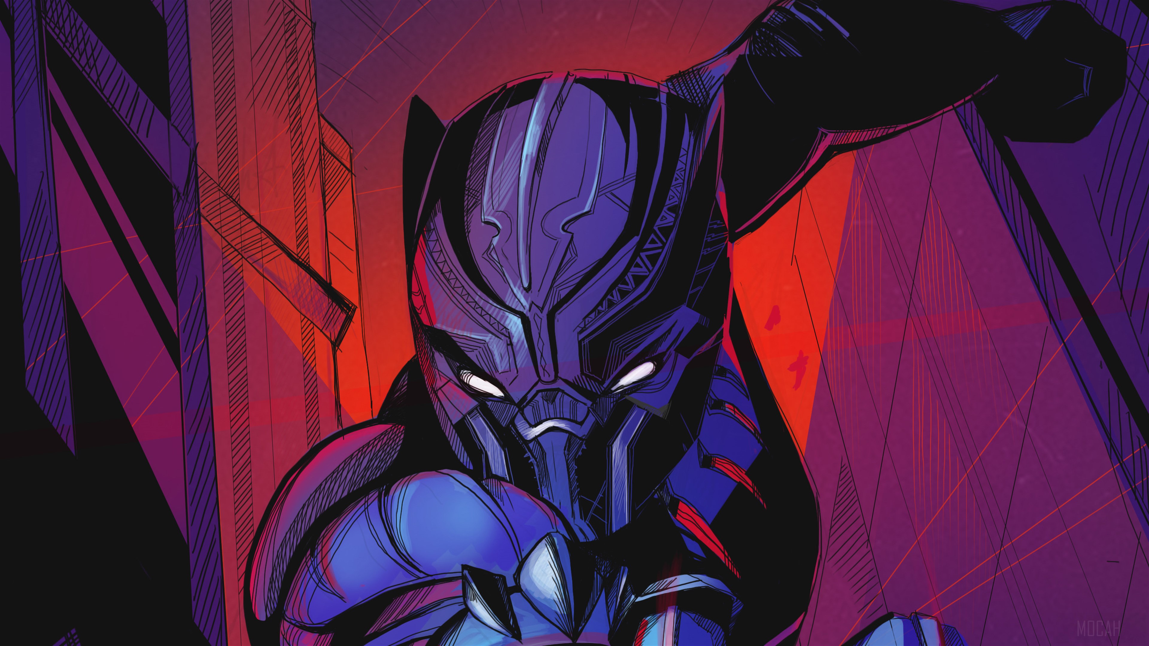 Black Panther Artwork HD Wallpaper