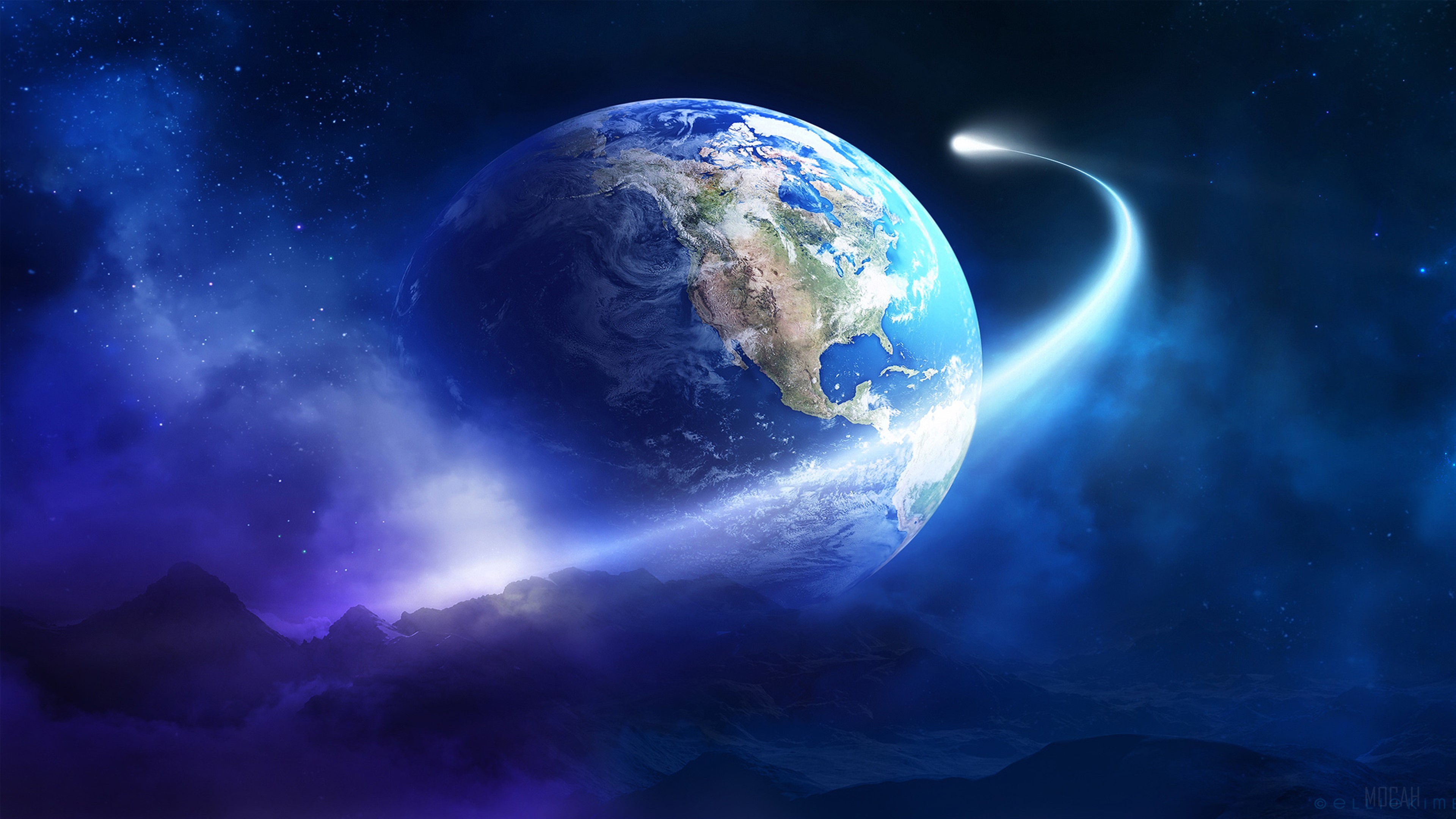 Earth Orbit HD Wallpaper