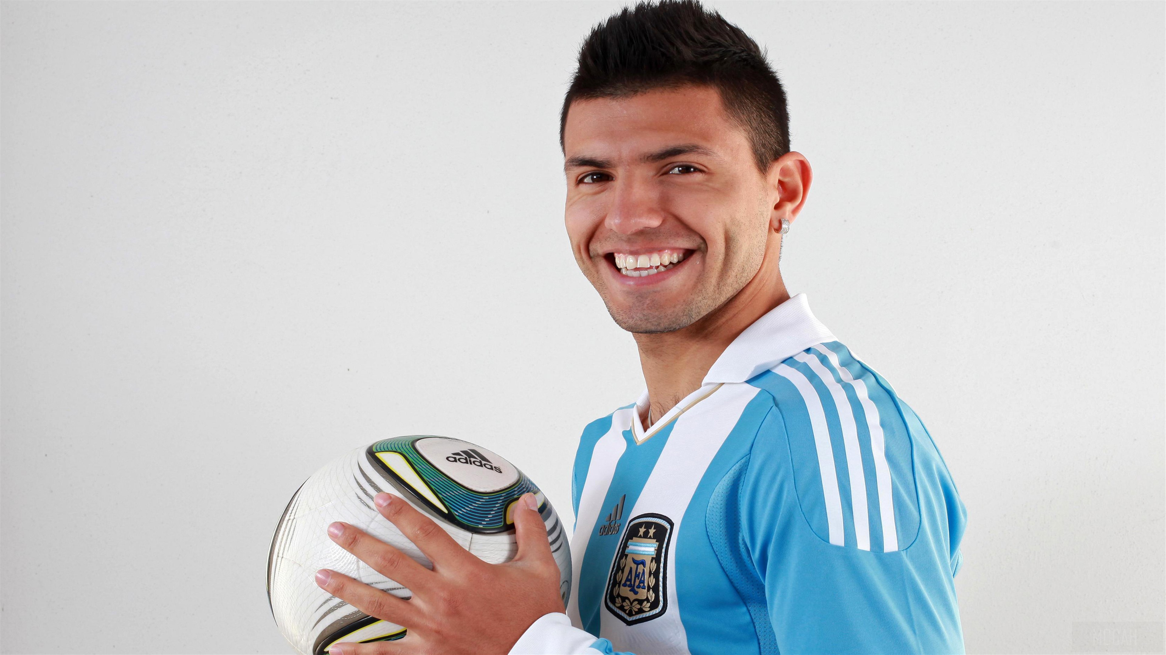 Sergio Aguero from Argentina 4K HD Wallpaper