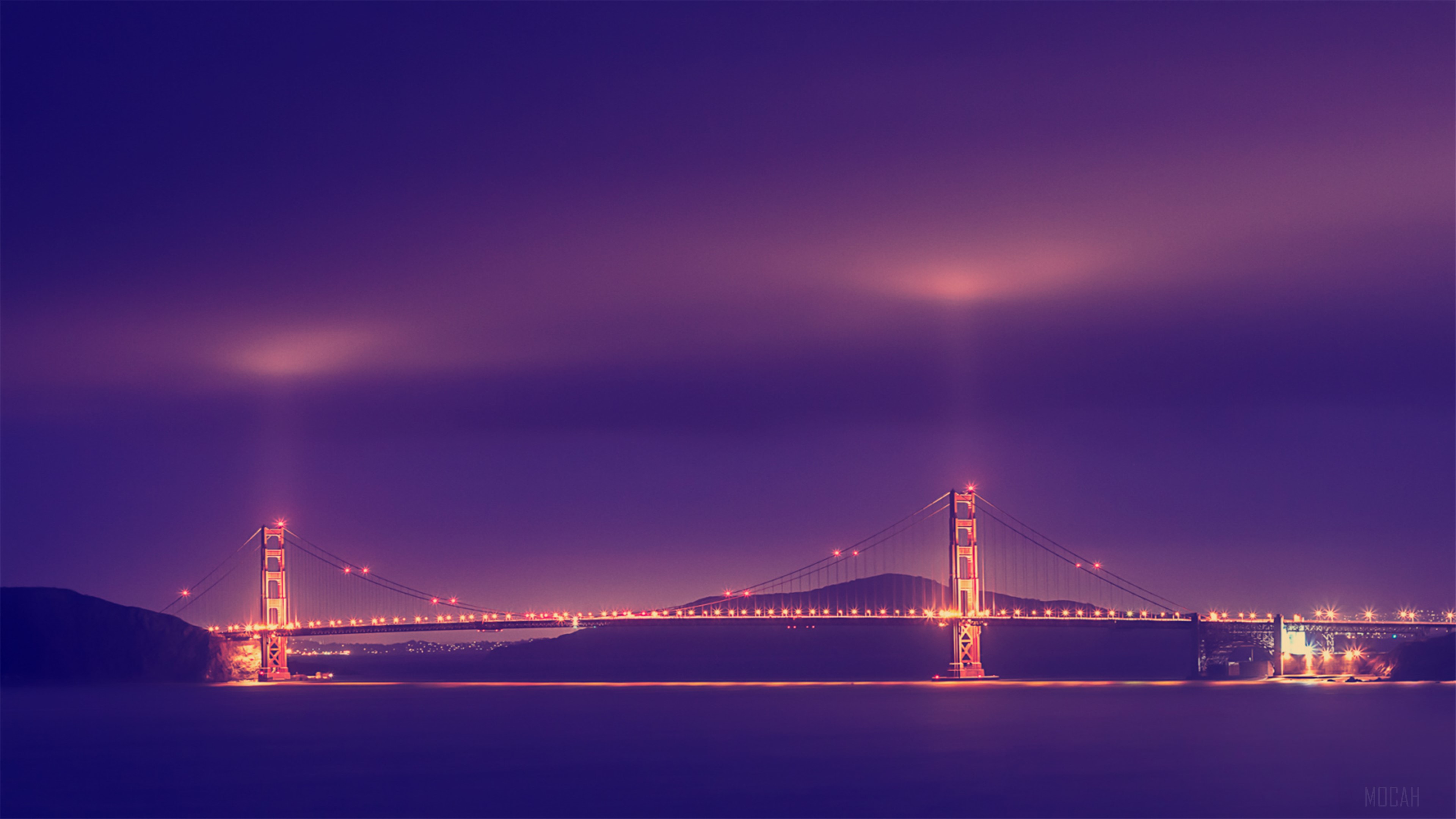 Golden Gate Bridge at Night 4K HD Wallpaper