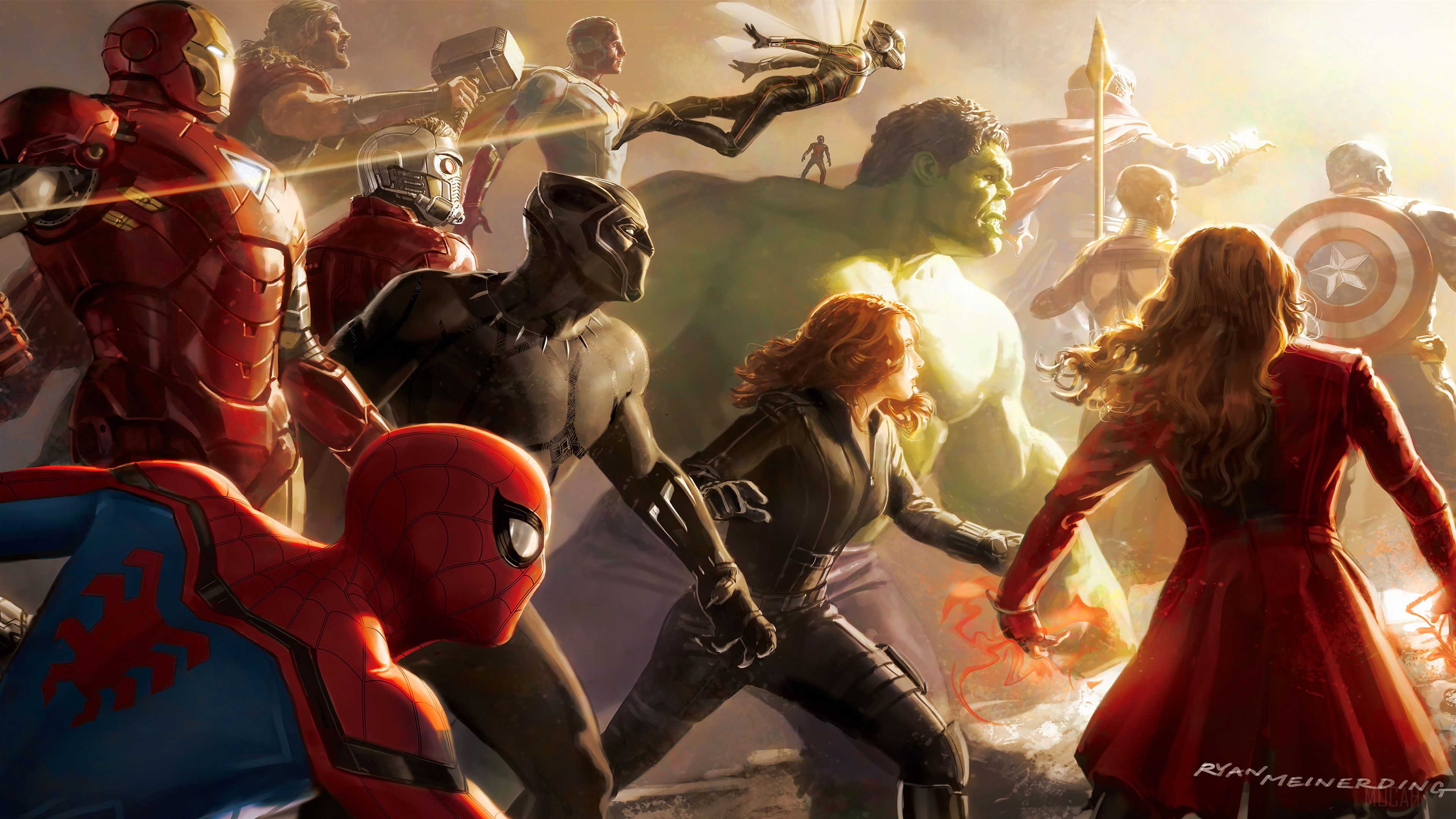 Avengers Artwork 4K HD Wallpaper