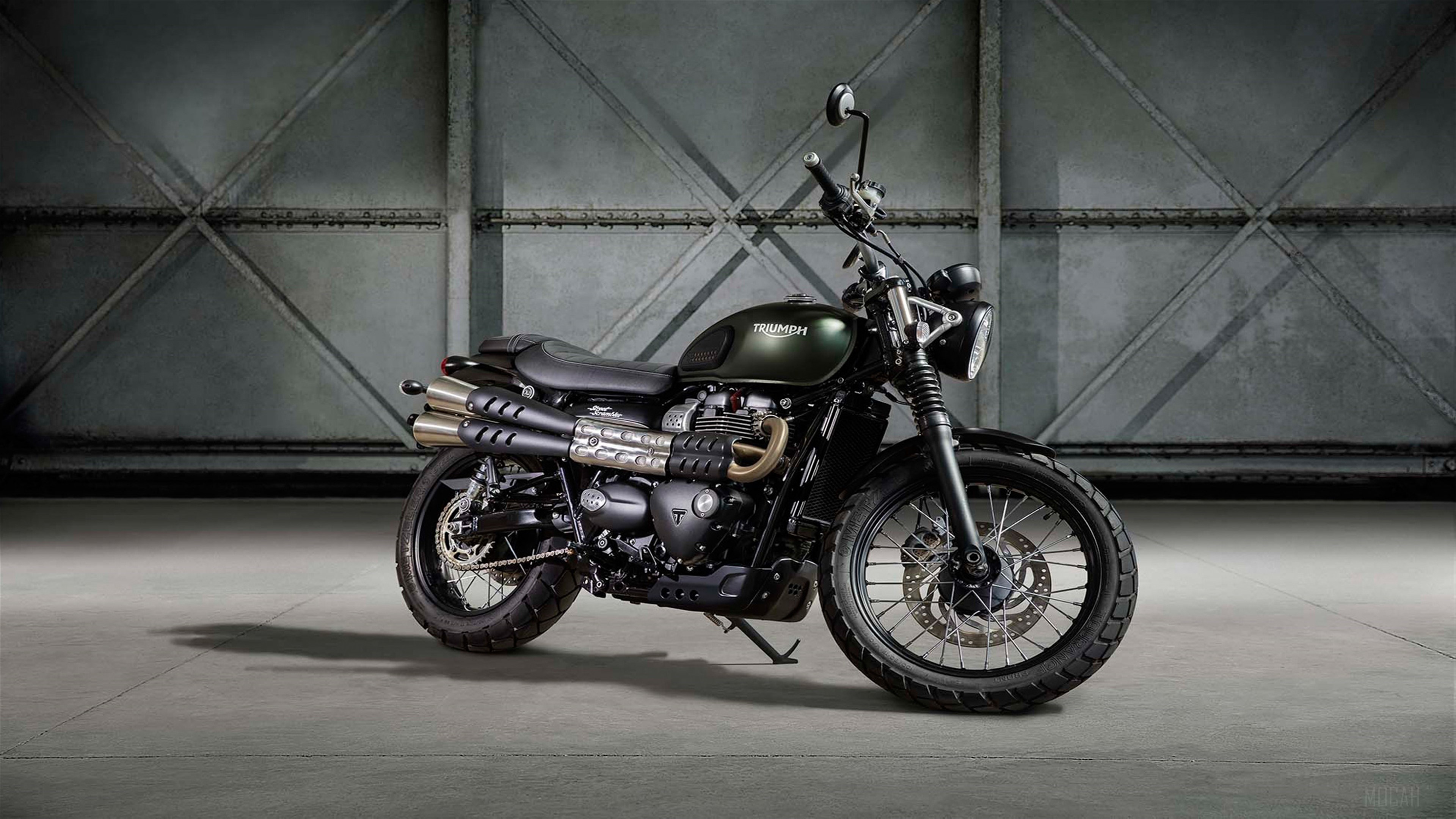 2017 Triumph Street Scrambler HD Wallpaper