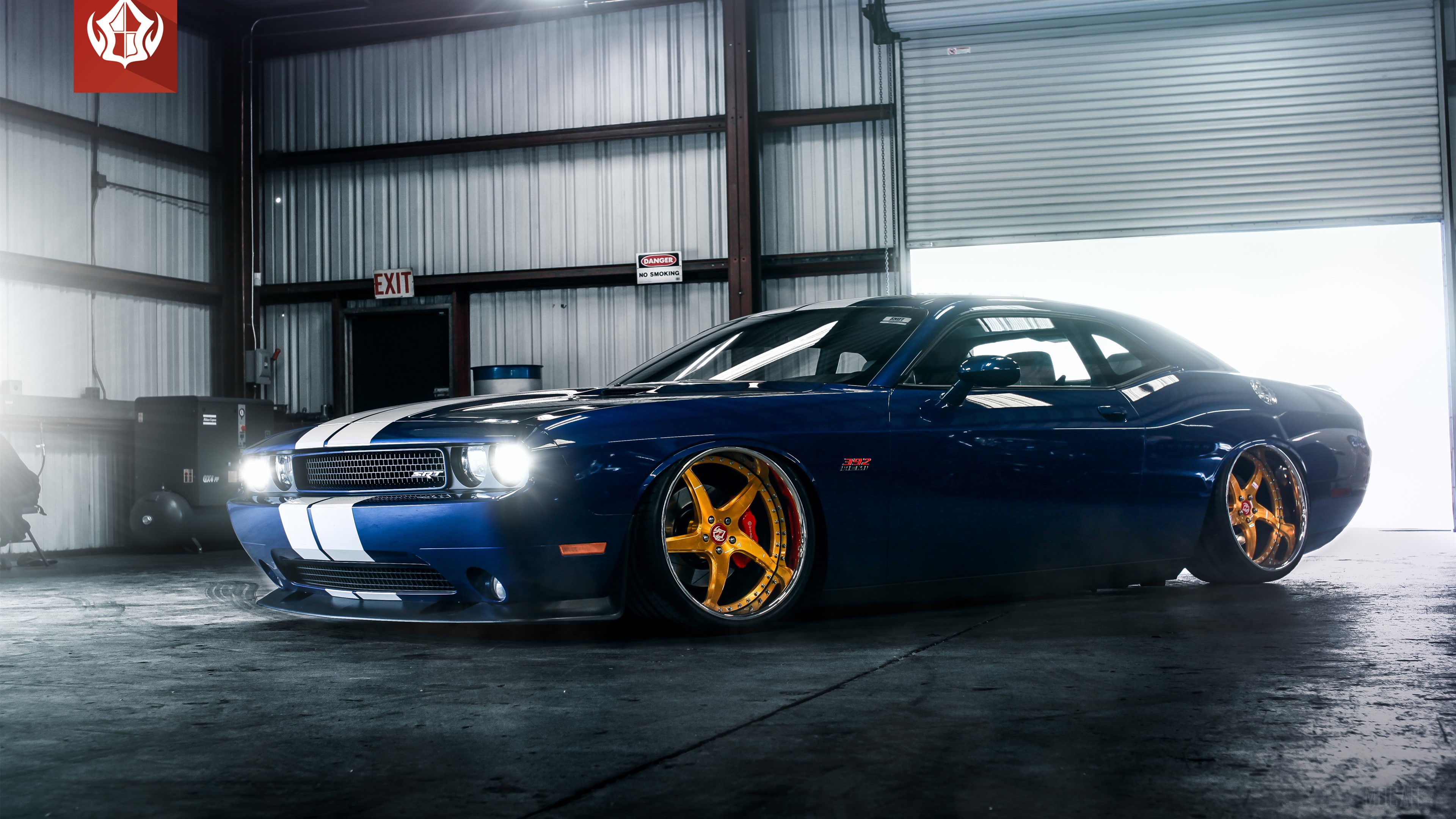 Blue Dodge Challenger SRT 392 4K HD Wallpaper