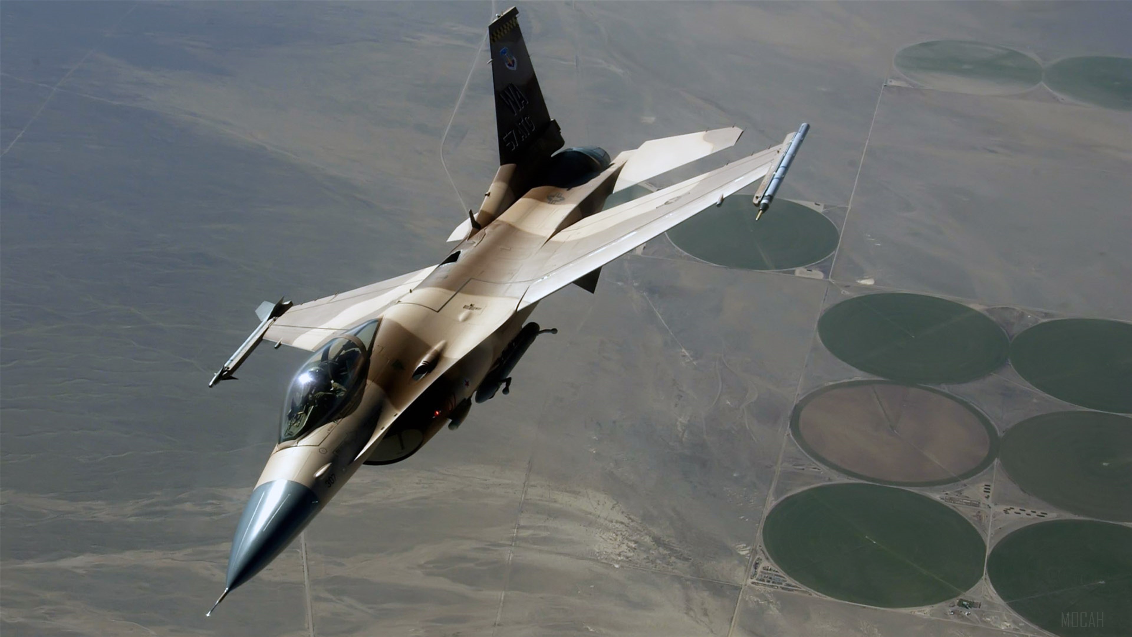 F-16 Fighting Falcon during Red Flag Exercise 4K HD Wallpaper