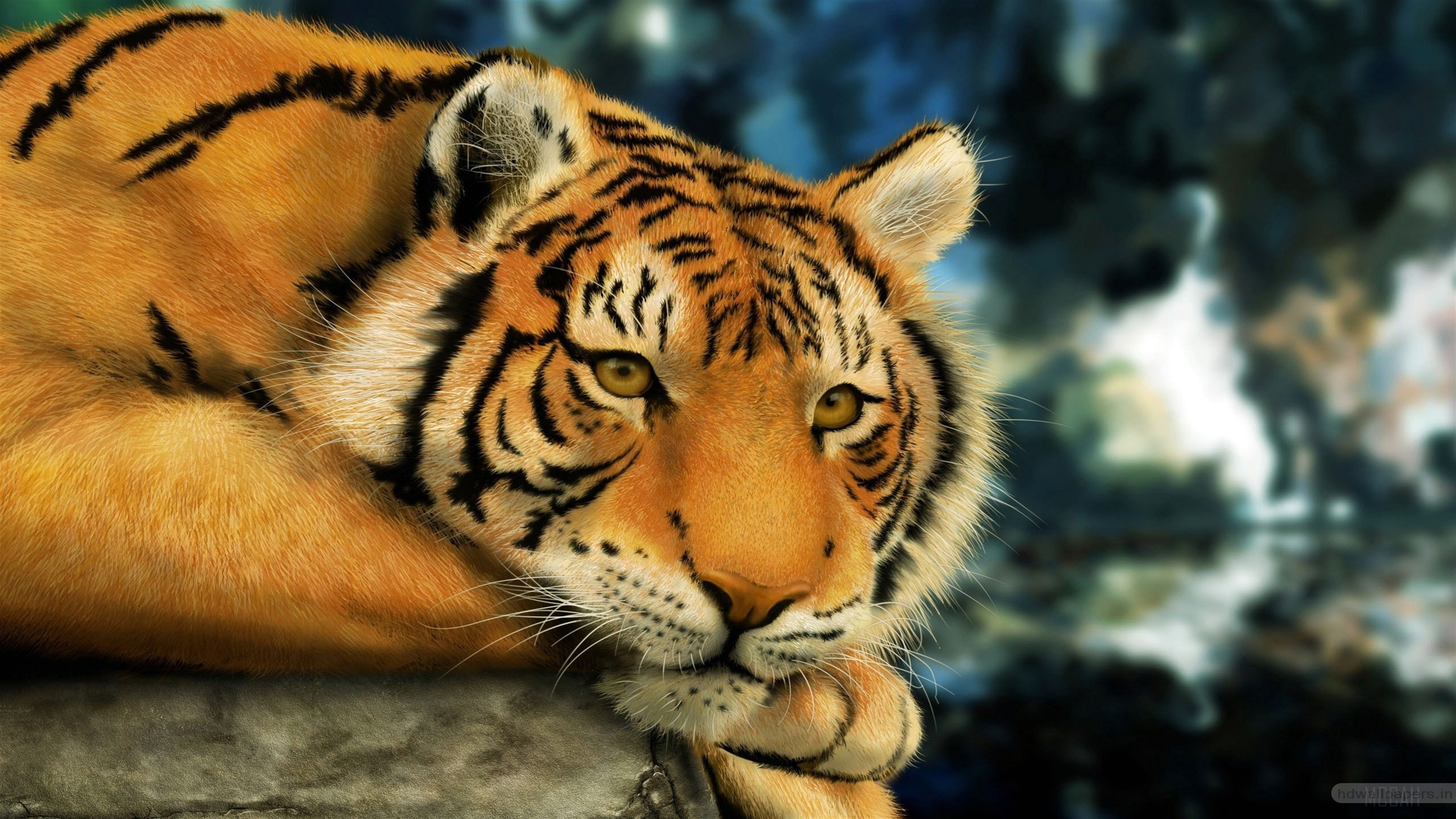 Tiger Painting HD Wallpaper