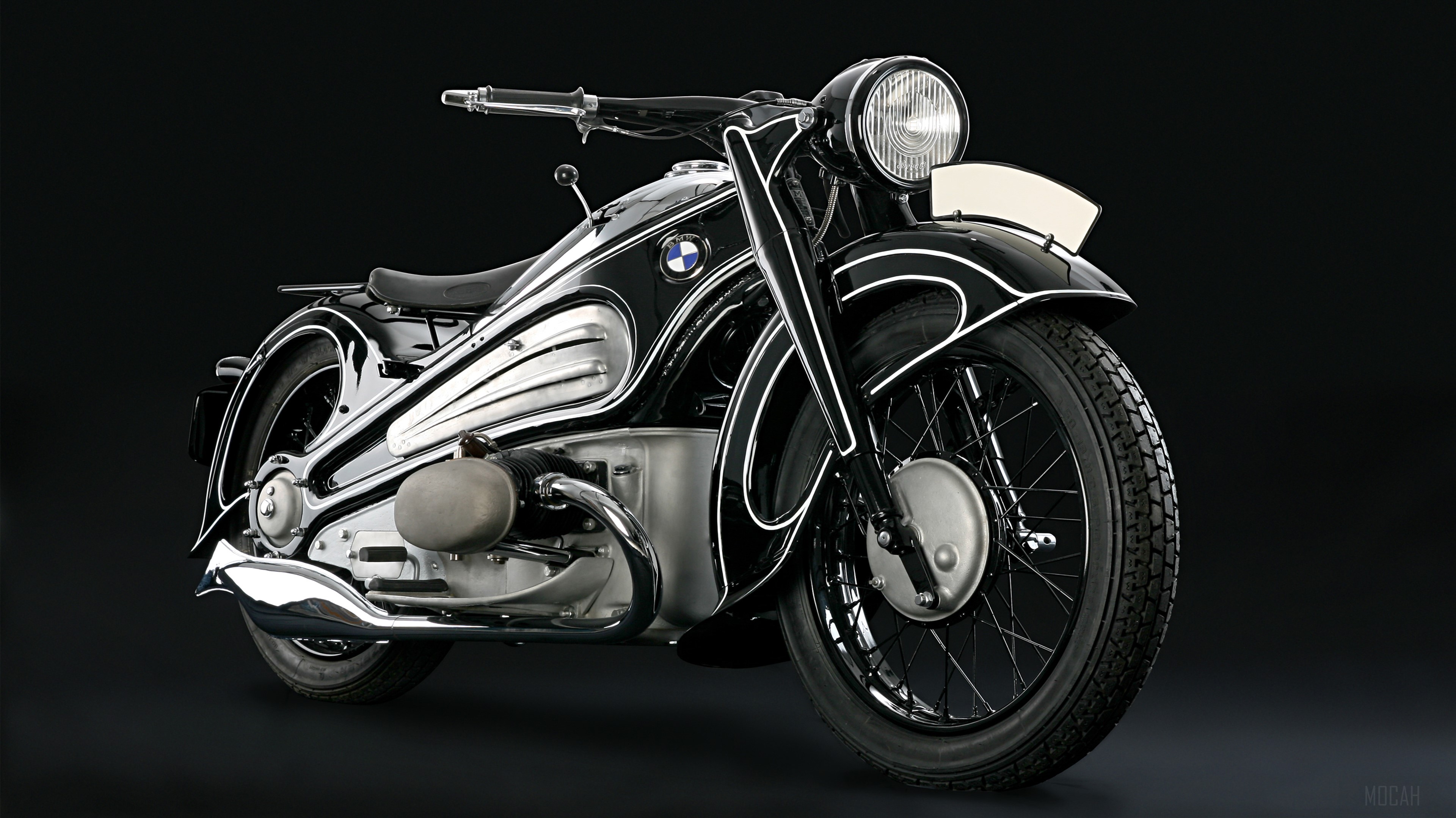 Classic 1937 BMW R7 motorcycle 4K HD Wallpaper