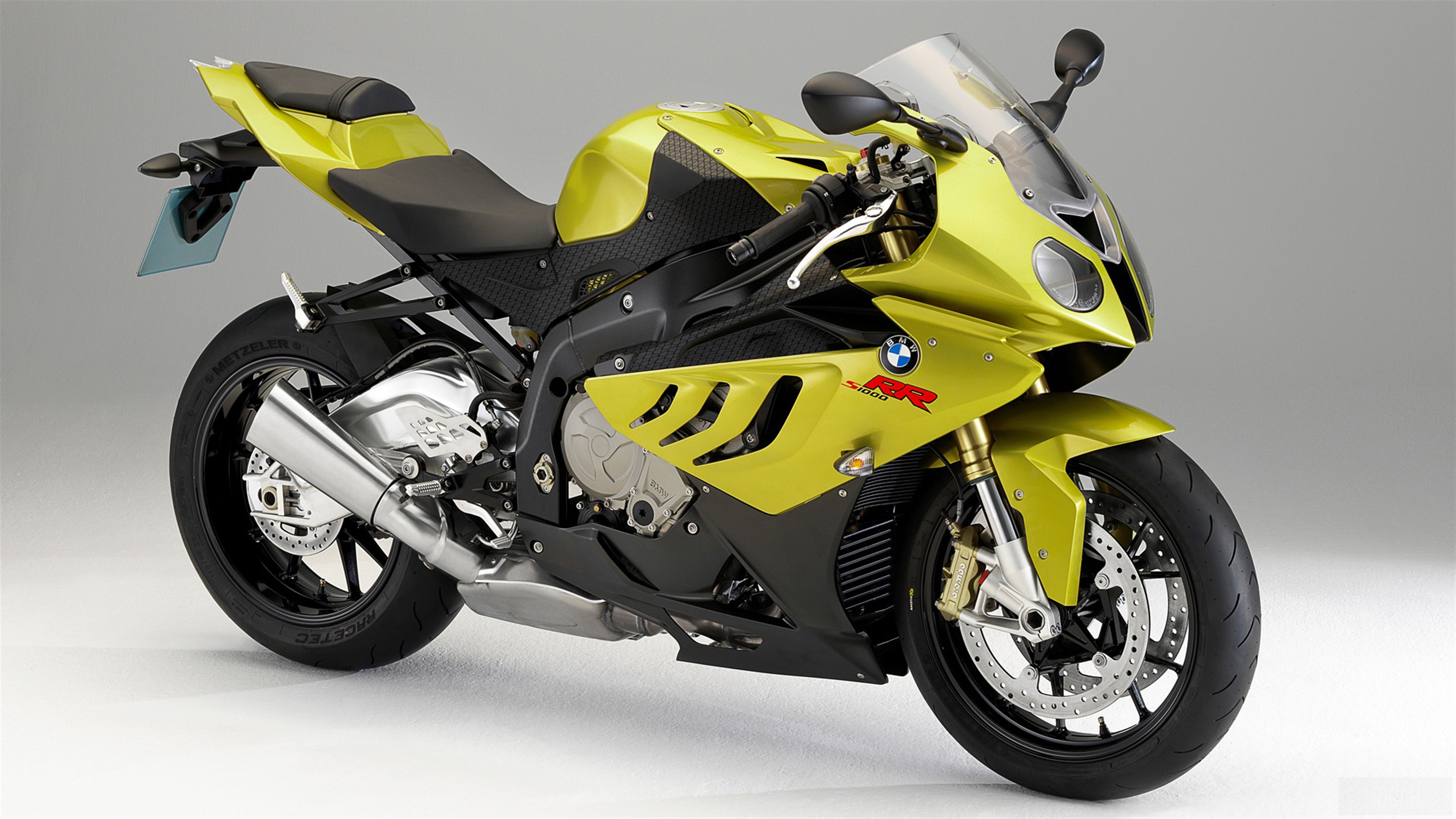 Yellow BMW S 1000 RR Motorcycle 4K HD Wallpaper