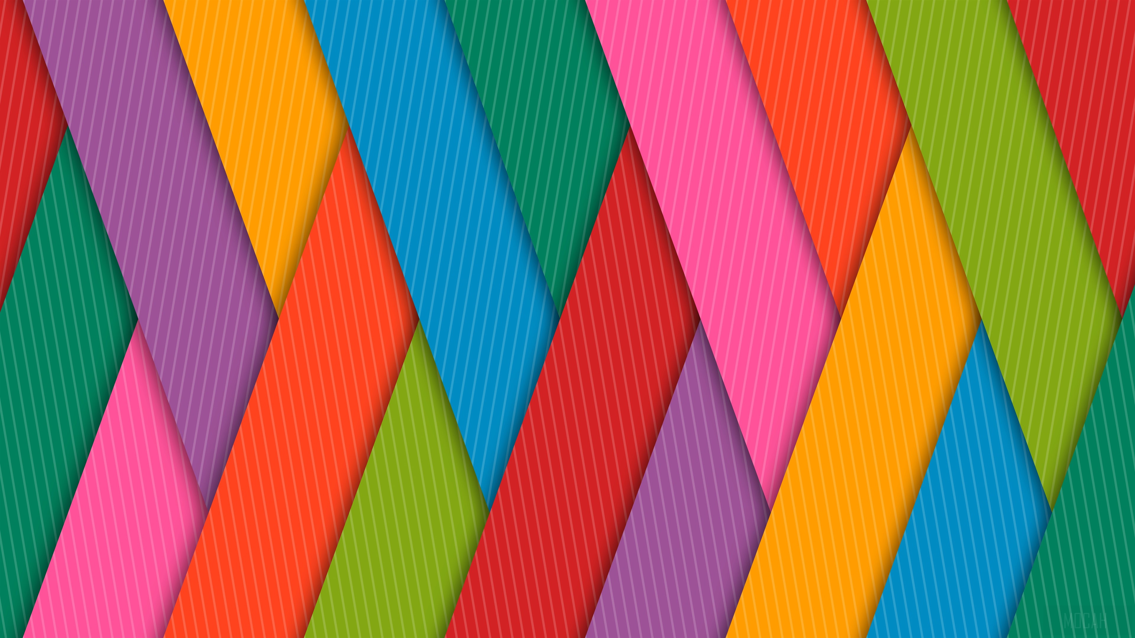Colorful Strips 4K HD Wallpaper